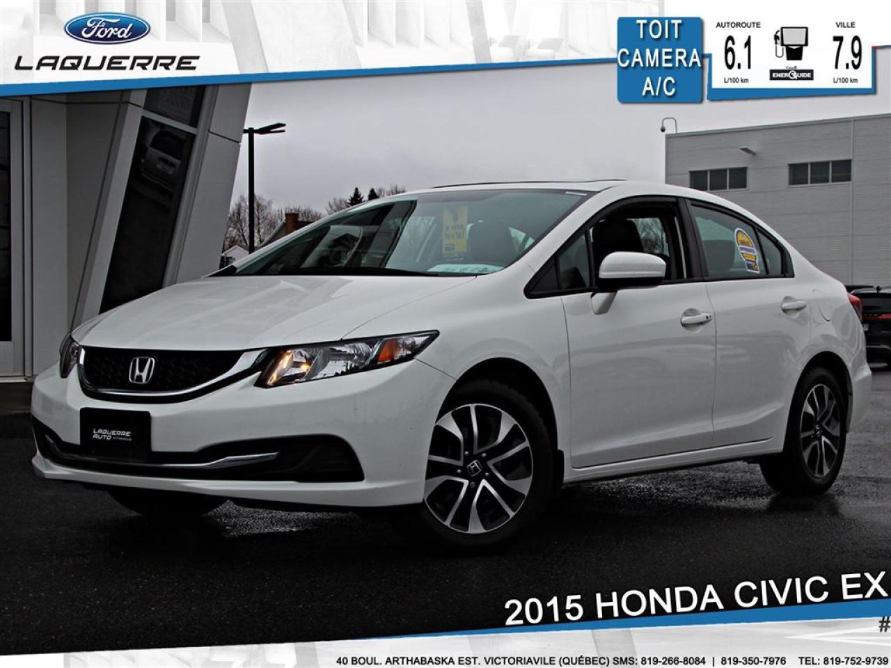 Used 2015 Honda Civic Ex Camera Toit for sale in Victoriaville, QC