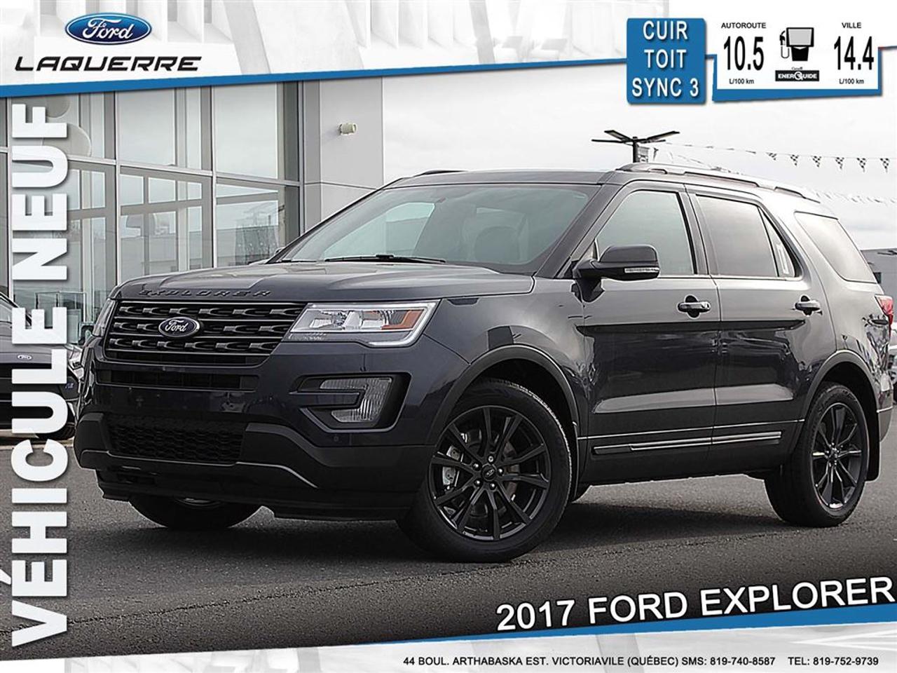 <a href=https://www.laquerreford.com/occasion/Ford-Explorer-2017.html>https://www.laquerreford.com/occasion/Ford-Explorer-2017.html</a>

17772 PLUS DE 6,929.00$ DE RABAIS SUR UN VÉHICULE NEUF    SIMPLEMENT LE MOINS CHER AU QUÉBEC, PLUSIEURS EN INVENTAIRE.    PRIX DE DÉTAIL DE 50,039.00$ INCLUANT TOUTES CES OPTIONS.        EQUIPEMENT EN OPTION/AUTRE    QUARTZ FUME TEINTE VERNI 400.00    BOITE AUTOMATIQUE 6 VITESSES NO CHARGE    PNEUS P255/50R20 FN T/S NO CHARGE    2 FAUT CAPITAINE 2E RANGEE 500.00    HAYON MAIN LIBRE ACTIVE PIED 600.00    TOIT OUVRANT TRANS.2 PANN. 1,750.00    ENSEMBLE REMORQUAGE CAT lll 500.00    ENSEMBLE DECOR XLT 1,500.00    .JTE 20PO ALU USINE ALVEOL PEI    .PTE-BAGAGES/BRANCARDS NOIRS    BOITE DE VITESSE SELECTSHIFT    CARBURANT MIXTE        TRANSPORT ET PREPARATION INCLUS, TAXE EN SUS. RABAIS 1,000.00$ VUS INCLUS.