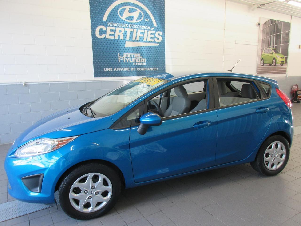 <a href=https://www.hamelhyundai.com/occasion/Ford-Fiesta-2012.html>https://www.hamelhyundai.com/occasion/Ford-Fiesta-2012.html</a>

Le concessionnaire Hyundai à St-Eustache (près de Laval et St-Jérôme) vous accueille dans une salle de montre exclusivement dédiée à la présentation des véhicules doccasion. Nos véhicules doccasion sont soigneusement sélectionnés pour sassurer de répondre à vos besoins. Nos véhicules doccasion sont des véhicules doccasion certifiés Hyundai. Cette certification rigoureuse est accompagnée dune garantie et dun privilège déchange de 30 jours ou 2000 km. Nous avons de toutes marques et de tous les modèles dans notre inventaire, berline, hatchback, V.U.S., tout terrain, à hayon, camion, sedan, S.U.V., AWD, 4x4. 
*Tous nos véhicules sont inspectés en 120 points et les réparations nécessaires ont été effectuées. 
*Financement à partir de 2.99%
*Garantie disponibles pour véhicules certifiés PROMESSE H jusquà 200 000 km
*Assistance routière disponible