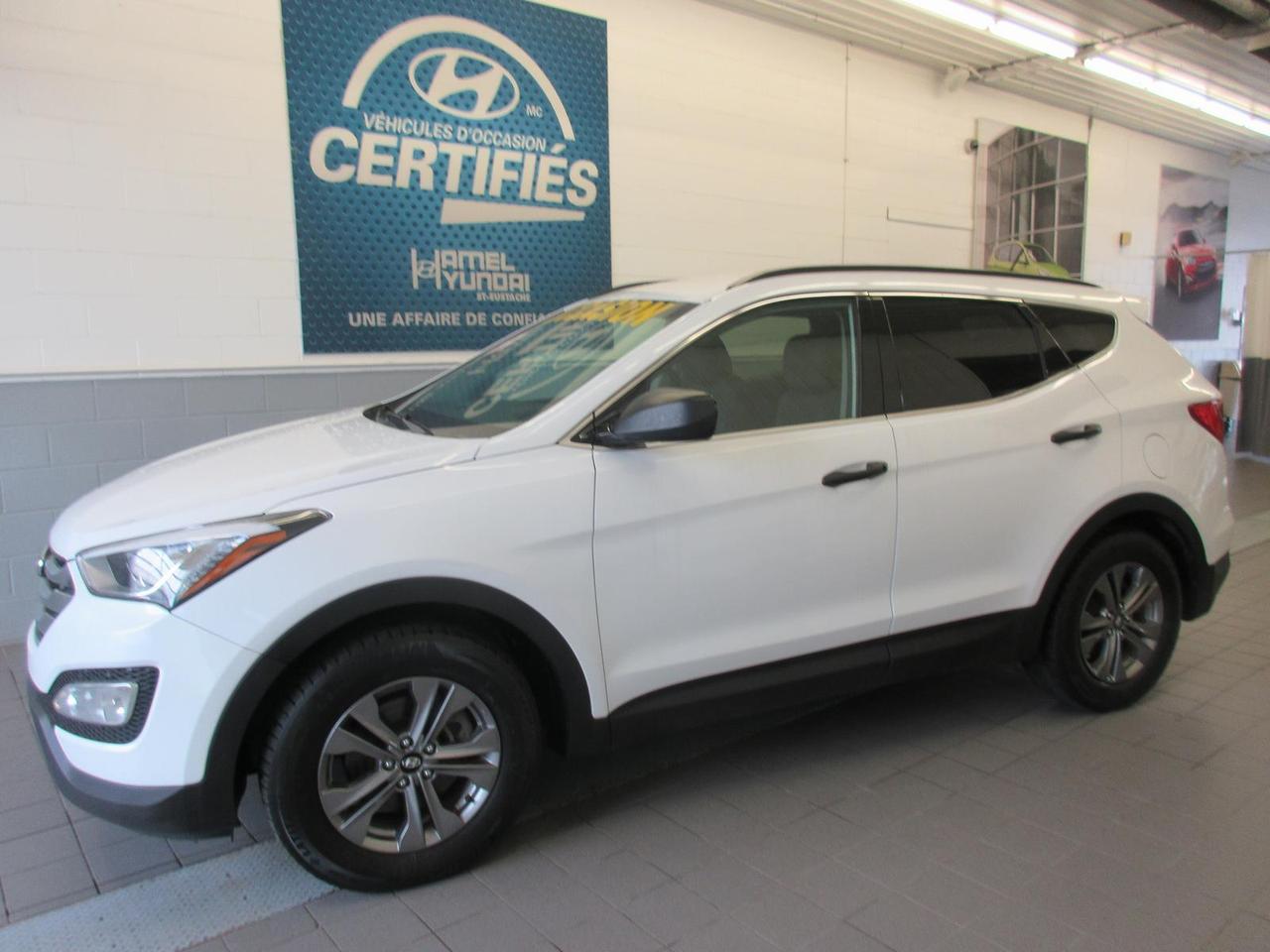 <a href=https://www.hamelhyundai.com/occasion/Hyundai-Santa_Fe_Sport-2015.html>https://www.hamelhyundai.com/occasion/Hyundai-Santa_Fe_Sport-2015.html</a>

Le concessionnaire Hyundai à St-Eustache (près de Laval et St-Jérôme) vous accueille dans une salle de montre exclusivement dédiée à la présentation des véhicules doccasion. Nos véhicules doccasion sont soigneusement sélectionnés pour sassurer de répondre à vos besoins. Nos véhicules doccasion sont des véhicules doccasion certifiés Hyundai. Cette certification rigoureuse est accompagnée dune garantie et dun privilège déchange de 30 jours ou 2000 km. Nous avons de toutes marques et de tous les modèles dans notre inventaire, berline, hatchback, V.U.S., tout terrain, à hayon, camion, sedan, S.U.V., AWD, 4x4. 
*Tous nos véhicules sont inspectés en 120 points et les réparations nécessaires ont été effectuées. 
*Financement à partir de 2.99%
*Garantie disponibles pour véhicules certifiés PROMESSE H jusquà 200 000 km
*Assistance routière disponible