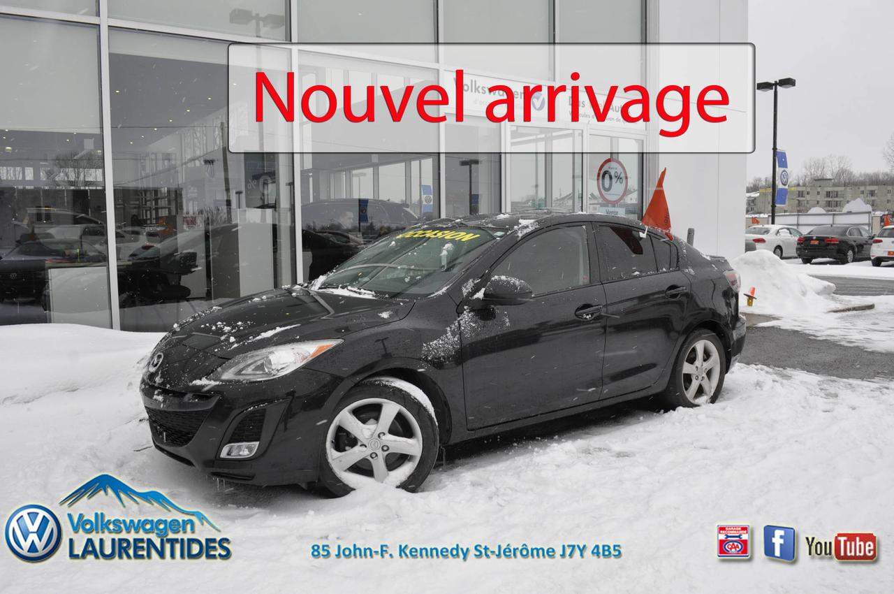 <a href=https://www.vwlaurentides.com/occasion/Mazda-3-2011.html>https://www.vwlaurentides.com/occasion/Mazda-3-2011.html</a>

**RAPPORT CARPROOF DISPONIBLE**OUVERT LE SAMEDI**FINANCEMENT AVANTGEUX  DISPONIBLE**

2011 Mazda 3 GT

2.5L 4CYL
MANUELLE
CLIMATISATION BI-ZONE
RÉGULATEUR DE VITESSE
PRISE AUX
VITRES ELECTRIQUES
VITRES TEINTÉES
MIROIRS ELECTRIQUES
SIEGES EN CUIR NOIR
SIEGES CHAUFFANTS
BLUETOOTH
TOIT OUVRANT
PHARES ANTI-BROUILLARD
AILEROND
JANTES EN ALLIAGE 17 POUCES

Volkswagen Laurentides est votre CHOIX #1 de la région des Laurentides! Membre du prestigieux Club Élite Wolfsburg 2014, nous sommes les spécialistes pour tous véhicules doccasions. SERVICE IMBATTABLE! Meilleur financement disponible sur le marché. Rapport dhistorique CARPROOF® disponible. Tous véhicules doccasions certifiés sont inspectés et passés à la loupe par nos techniciens spécialisés pour vous. Faillite, difficulté de crédit Nous avons la solution! 1ère 2e 3e chance au crédit! Venez faire un tour, nous sommes situés à St-Jérôme à 10 minutes au nord de Blainville/Ste-Thérèse/Boisbriand/Rosemère, à 15 minutes de st-eustache, 15 minutes au nord de Laval, à 30 minutes de Montréal. Au plaisir de vous voir!