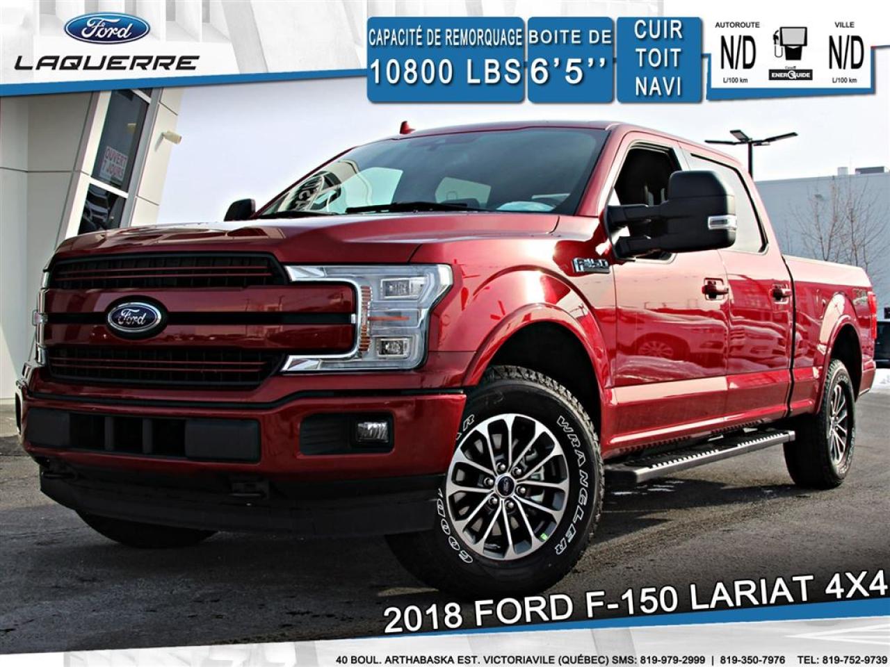 Used 2018 Ford F-150 Lariat 4x4 Cuir Navi for sale in Victoriaville, QC