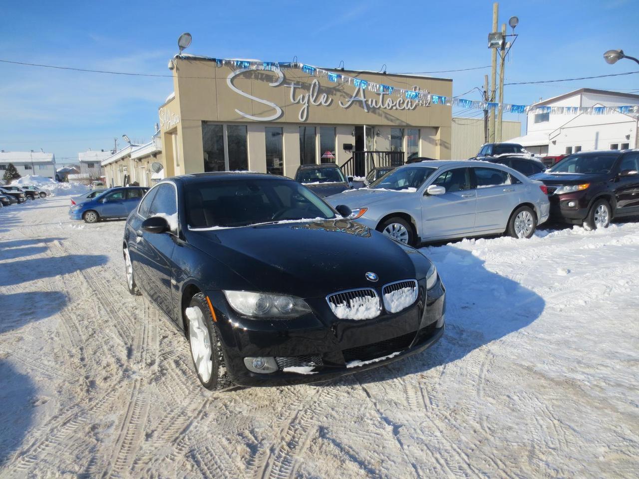 <a href=https://www.autoaubaine.com/BMW-3 Series-c6983695.html>https://www.autoaubaine.com/BMW-3 Series-c6983695.html</a>

2008 BMW SERIE3 328 XI COUPE AWD 
TOUT ÉQUIPÉ MANUEL 6 VITESSE MOTEUR
3.0 LITRES 6 CYLINDRES INTÉRIEUR EN CUIR TOIT OUVRANT COMMANDE AUDIO AU VOLANT GROUPE ÉLECTRIQUE COMPLET
VITRES PORTES MIROIRS SIÈGES CHAUFFANT AIR CLIMATISÉ RÉGULATEUR DE VITESSE CONTROL DE STABILITÉ
PHARES ANTI BROUILLARD MAGS
202,003 KILOMÈTRES CERTIFIÉ CARPROOF A LAPPUIE.
STYLE AUTO A VOTRE SERVICE DEPUIS 
1992 TOUS NOS VEHICULES SONT 
INSPECTÉS ET GARANTIES AVEC 
UN FINANCEMENT BANCAIRE ET MAISON 
A PARTIR DE 4.99% DINTERET POUR NOUS JOINDRE 450-937-5559
Appelez-nous sans frais au 1 855 886-1026