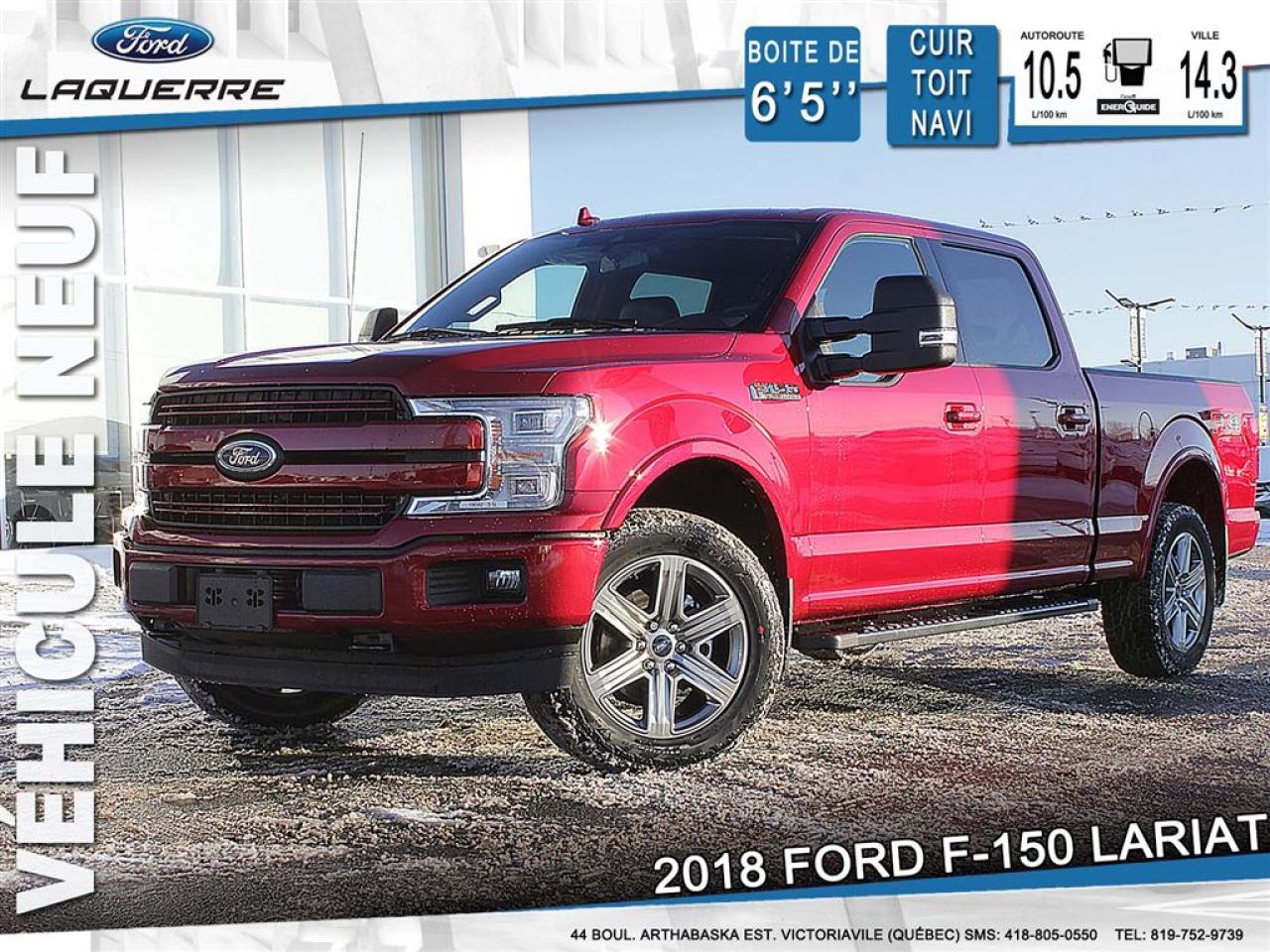 Used 2018 Ford F-150 Lariat Cuir Toit for sale in Victoriaville, QC
