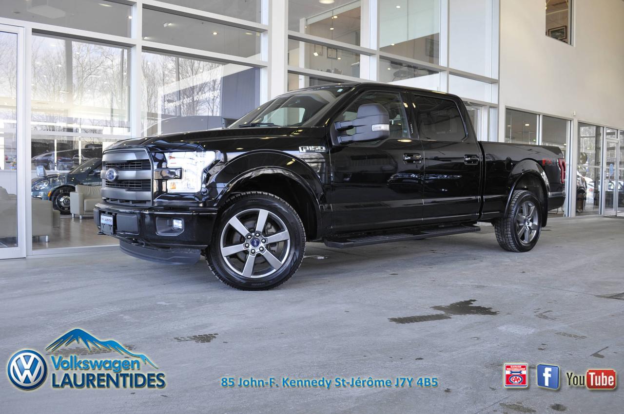 <a href=https://www.vwlaurentides.com/occasion/Ford-F150-2016.html>https://www.vwlaurentides.com/occasion/Ford-F150-2016.html</a>

**RAPPORT CARPROOF DISPONIBLE**OUVERT LE SAMEDI**FINANCEMENT AVANTAGEUX DISPONIBLE

2016 Ford F-150 lARIAT

V8 5.0L
AUTOMATIQUE
4X4
GROUPE DOPTION 502A
CLIMATISATION BI-ZONE
RÉGULATEUR DE VITESSE
ÉCRAN TACTIL
SYSTEME DE NAVIGATION
RADIO SATELLITE
MY FORD SYNC
PORT USB
BLUETOOTH
CAMERA DE RECUL
SUIVI DE VOIE
DETECTEUR DANGLES MORT
TOIT PANORAMIQUE
VITRES ELECTRIQUES
VITRES TEINTÉES
MIROIRS ELECTRIQUES
SIEGES EN CUIR
SIEGES CHAUFFANTS
SIEGES VANTILÉS
SIEGES ELECTRIQUES
PHARES AU DELS
PHARES ANTI-BROUILLARDS
MARCHE-PIEDS
DEMARREUR A DISTANCE
COUVERCLE DE BOITE RIGIDE
JANTES EN ALLIAGE 20 POUCES

Volkswagen Laurentides est votre CHOIX #1 de la région des Laurentides! Membre du prestigieux Club Élite Wolfsburg 2014, nous sommes les spécialistes pour tous véhicules doccasions. SERVICE IMBATTABLE! Meilleur financement disponible sur le marché. Rapport dhistorique CARPROOF® disponible. Tous véhicules doccasions certifiés sont inspectés et passés à la loupe par nos techniciens spécialisés pour vous. Faillite, difficulté de crédit Nous avons la solution! 1ère 2e 3e chance au crédit! Venez faire un tour, nous sommes situés à St-Jérôme à 10 minutes au nord de Blainville/Ste-Thérèse/Boisbriand/Rosemère, à 15 minutes de st-eustache, 15 minutes au nord de Laval, à 30 minutes de Montréal. Au plaisir de vous voir!