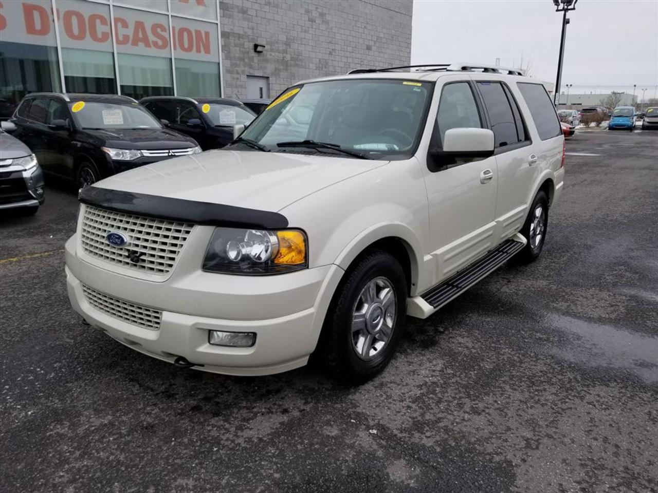 <a href=https://www.action-mitsubishi.com/occasion/Ford-Expedition-2006.html>https://www.action-mitsubishi.com/occasion/Ford-Expedition-2006.html</a>

MAGNIFIQUE EXPÉDITION LIMITED!!! 4 ROUES MOTRICES, TOIT OUVRANT, SYSTÈME DE NAVIGATION, SIÈGES ÉLECTRIQUES ET CHAUFFANTS, JANTES EN ALLIAGES DE 17 POUCES, SIÈGES EN CUIR, LONGERONS DE TOIT, PHARES ANTI-BROUILLARD, VITRES ÉLECTRIQUES ET TEINTÉES, MIROIRS ÉLECTRIQUES ET CHAUFFANTS, RADIO AM/FM/CD/MP3 + COMMANDES AUDIO AU VOLANT, RÉGULATEUR DE VITESSE, TÉLÉ-DÉVERROUILAGE ET BIEN PLUS +++ À NE PAS MANQUER!!! (4x4, AWD, AWC, S-AWC) **OUVERT LE SAMEDI/OPEN SATURDAY**  APPELEZ-NOUS/ CALL US: (450) 443-7330. DE PARTOUT AU CANADA SANS FRAIS/ ANYWHERE IN CANADA FREE OF CHARGE: 1-877-820-2602 VENEZ en faire LESSAI chez ACTION MITSUBISHI à ST-HUBERT (LONGUEUIL), EN MONTÉRÉGIE, SUR LA RIVE-SUD DE MONTRÉAL.   Que ce soit pour un véhicule utilitaire sport, une mini-fourgonnette, un camion, une convertible (décapotable), une berline, une voiture sport, un coupé 2 portes, un pick-up ou tout autre véhicule, si nous lavons pas en inventaire et bien nous le trouverons pour vous, et ce au meilleur prix du marché comme toujours !!!   Tous nos véhicules sont inspectés, réparés et certifiés CARPROOF. Nous offrons aussi les meilleurs taux dintérêts disponible et 100% dapprobation! Notre service après vente axé sur la satisfaction de nos clients, la qualité de notre personnel, notre transparence et notre professionnalisme ne sont la que 4 autres bonnes raisons de nous faire confiance!   Nous déservons les villes de Beloeil à Longueuil, De Chambly à St-Bruno, De St-Basile à Marieville, De Richelieu à St-Mathias, De Mont-St-Hilaire à Carignan, Le plus gros centre de véhicules doccasion Mitsubishi sur la rive sud de Montréal, à 5 minutes du PONT CHAMPLAIN et JACQUES-CARTIER. Merci de toute léquipe dACTION MITSUBISHI !!! www.action-mitsubishi.com   NOUS PRENONS EN ÉCHANGE TOUTES LES MARQUES COMME ACURA, AUDI, BMW, CADILLAC CHEVROLET, CHRYSLER, DODGE, FIAT, GMC, HONDA, HYUNDAI, JAGUAR, JEEP, KIA, LAND ROVER, MAZDA, MERCEDEZ, NISSAN, SCION, TOYOTA, VOLKSWAGEN ET AUTRE. NOUS PRENONS AUSSI EN ÉCHANGE TOUS LES MODÈLES TELS QUE CIVIC, COROLLA, CRUZE, C250, C300, 350, DART, ELANTRA, FORTE, FOCUS, FRS, GOLF, KOUP, MAZDA 3, SENTRA, TC, 128I, 135I ET AUTRES. Au plaisir de vous servir !!  Come and test drive your next vehicle at ACTION MITSUBISHI in ST HUBERT, on the SOUTH SHORE of MONTREAL. We have the largest inventory of used Mitsubishi vehicles on the South Shore of Montreal . We are located 5 minutes from CHAMPLAIN AND JACQUES-CARTIER BRIDGE. If you do not see what you are looking for in our inventory, let us know and we will find it for you at the cheapest price possible, AS USUAL!   All our cars are INSPECTED, REPAIRED and CARPROOF Certified. We offer the best interest rate available and have a 100% approval rate!   We trade in every brand and model. Please visit us on www.action-mitsubishi.com and on behalf of Action Mitsubishi, thank you for browsing our vehicles.