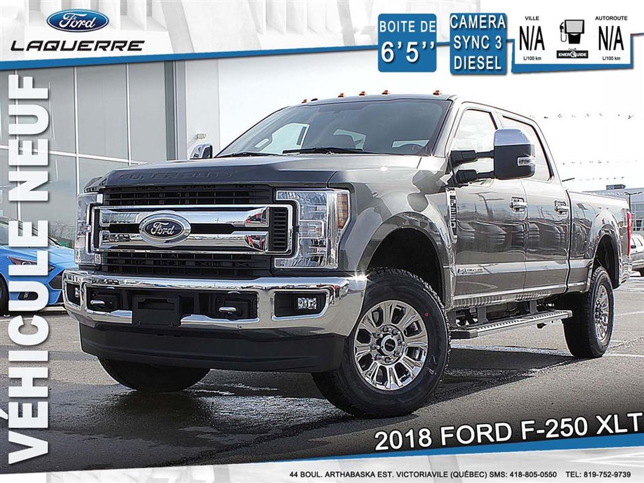 <a href=https://www.laquerreford.com/occasion/Ford-F250-2018.html>https://www.laquerreford.com/occasion/Ford-F250-2018.html</a>

***# 18173 *** NOUS AVONS CONÇU LE SUPER DUTY POUR QUIL SOIT LA CAMIONNETTE À HAUT RENDEMENT LA PLUS PERFORMANTE, LA PLUS ROBUSTE ET LA PLUS PRODUCTIVE À CE JOUR. LE RÉSULTAT? UN CAMION AVEC UN CHÂSSIS PLUS RÉSISTANT QUE JAMAIS, TOUT EN ÉTANT JUSQUÀ 350 LIVRES (158 KG) PLUS LÉGER.  PLUS DE 6,407.00$ DE RABAIS SUR UN VÉHICULE NEUF  SIMPLEMENT LE MOINS CHER AU QUÉBEC, PLUSIEURS EN INVENTAIRE.  PRIX DE DÉTAIL DE 74,484.00$ INCLUANT TOUTES CES OPTIONS.    OPTIONAL EQUIPMENT/OTHER  2018 MODEL YEAR  FEDERAL EXCISE TAX 100.00  MAGNETIC NO CHARGE  PREFERRED EQUIPMENT PKG.603  6.7L POWER STROKE V8 DIESEL 9,950.00  6 SPEED AUTOMATIC TRANS NO CHARGE  LT275/70R18E BSW ALL TERRAIN 300.00  3.55 ELECTRONIC LOCKING AXLE NO CHARGE  ALL-WEATHER FLOOR MATS 170.00  CHROME PACKAGE NO CHARGE  XLT PREMIUM PACKAGE 3,500.00  *6 CHROME TUBULAR STEP BAR  *FOG LAMPS  *ADJUSTABLE GAS/BRAKE PEDAL  *ALUMINUM PVD WHEELS-18  *REVERSE SENSING SYSTEM  *HEATED FRONT SEATS  *8-WAY POWER SEAT-DRIVER  *SYNC 3 VOICE ACTIVATED SYSTEM  9900# GVWR PACKAGE  NAVIGATION SYSTEM 800.00  PTC SUPPLEMENTAL HEATER  50 STATE EMISSIONS NO CHARGE  REAR WINDOW DEFROST NO CHARGE  110V/440W OUTLET NO CHARGE  POWER SLIDING REAR WINDOW 550.00  SNOW PLOW PACKAGE 160.00  SPARE TIRE AND WHEEL NO CHARGE  5TH WHEEL HITCH PREP PACKAGE 380.00  POWERSCOPE TRAILER TOW MIRROR 800.00  ROOF CLEARANCE LIGHTS 100.00  JACK  DUAL EXTRA HEAVY DUTY ALTRNTR NO CHARGE  POWERCODE REMOTE START 350.00  TAILGATE STEP 300.00  REAR CHMSL CAMERA 325.00  40/20/40 CLOTH SEAT NO CHARGE    TRANSPORT ET PREPARATION INCLUS, TAXE EN SUS.