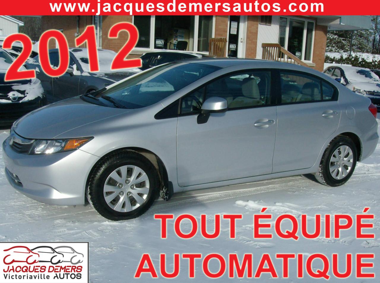 Used 2012 Honda Civic LX for sale in Victoriaville, QC