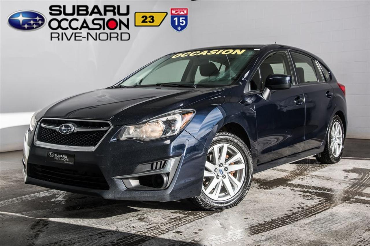 <a href=https://www.subarurivenord.com/occasion/Subaru-Impreza-2015.html>https://www.subarurivenord.com/occasion/Subaru-Impreza-2015.html</a>

JAMAIS ACCIDENTÉ! INSPECTÉ EN 152 POINTS par des techniciens Subaru. Programme « Véhicules dOccasion Certifiés » disponible. Conditions en succursale.    ACCIDENT FREE! 152-POINTS INSPECTION from factory-trained Subaru technicians. « Subaru Certified Pre-Owned Vehicles Program » available. Conditions in store.    2015 Subaru Impreza Touring. Automatique, Bluetooth, Caméra de recul, Intérieur en tissus, Jantes en alliage, Sièges chauffants, Air climatisé, Régulateur de vitesse, Groupe électrique, Lecteur CD/MP3/AUX/USB/Sirius/XM, Anti-patinage, Bien équipé et Très propre! Kilométrage vérifié. Garantie supplémentaire disponible. Mécanique et esthétique WOW! Conditions en succursale!    2015 Subaru Impreza Touring. Automatic , Bluetooth, Back-up camera, Fabric interior, Alloy wheels, Heated seats, Air conditioning, Cruise Control, PowerGroup, CD/MP3/AUX/USB/SiriusXM, Traction control, Well equipped and Very clean! Verified mileage. Additional warranty available. Mechanically and aesthetically WOW! Conditions in store!    LE PLUS GROS INVENTAIRE DE SUBARU DOCCASION AU CANADA!!   NOS HAUTS STANDARDS DE QUALITÉ, LE PLUS GRAND CHOIX AU PAYS, LE MEILLEUR RAPPORT QUALITÉ/PRIX ET UNE APPROCHE SANS PRESSION FONT DE SUBARU RIVE-NORD UNE VALEUR SÛRE POUR LACHAT DE VOTRE PROCHAIN VÉHICULE DOCCASION.    THE BIGGEST PRE-OWNED SUBARU INVENTORY IN CANADA!!  OUR HIGH QUALITY STANDARDS, THE BIGGEST INVENTORY TO CHOOSE FROM IN THE COUNTRY, THE BEST QUALITY/PRICE, AND OUR NO PRESSURE APPROACH, MAKES SUBARU RIVE-NORD A SHURE BET FOR THE PURCHASE OF YOUR NEXT PRE-OWNED VEHICLE.    Pourquoi acheter toute autre marque quand on peut profiter de la fiabilité et de lincroyable traction intégrale dun Subaru!!! WWW.SUBARURIVENORD.COM     Why buy any other brand when you can enjoy the incredible reliability and an AWD Subaru !! WWW.SUBARURIVENORD.COM