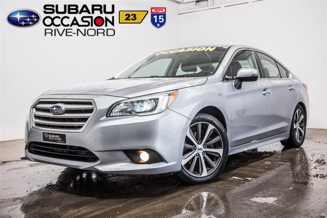<a href=https://www.subarurivenord.com/occasion/Subaru-Legacy-2015.html>https://www.subarurivenord.com/occasion/Subaru-Legacy-2015.html</a>

JAMAIS ACCIDENTÉ! INSPECTÉ EN 152 POINTS par des techniciens Subaru. Programme « Véhicules dOccasion Certifiés » disponible. Conditions en succursale.    ACCIDENT FREE! 152-POINTS INSPECTION from factory-trained Subaru technicians. « Subaru Certified Pre-Owned Vehicles Program » available. Conditions in store.    2015 Subaru Legacy 3.6 Limited. Automatique, Système de navigation, Bluetooth, Caméra de recul, Intérieur en cuir, Toit ouvrant, Jantes en alliage, Phares antibrouillards, Sièges électrique chauffants, Air climatisé, Régulateur de vitesse, Groupe électrique, Lecteur CD/MP3/AUX/USB/Sirius/XM, Anti-patinage, Tout équipé et Très propre! Kilométrage vérifié. Balance de garantie valide jusquau 10 décembre 2019 ou 100 000 km. Garantie supplémentaire disponible. Mécanique et esthétique WOW! Conditions en succursale!    2015 Subaru Legacy 3.6 Limited. Automatic, Navigation system, Bluetooth, Back-up camera, Leather interior, Sunroof, Alloy wheels, Fog lights, Electric & heated seats, Air conditioning, Cruise Control, PowerGroup, CD/MP3/AUX/USB/SiriusXM, Traction control, Fully equipped and Very clean! Verified mileage. Warranty valid until December 10th, 2019 or 100000km. Additional warranty available. Mechanically and aesthetically WOW! Conditions in store!    LE PLUS GROS INVENTAIRE DE SUBARU DOCCASION AU CANADA!!   NOS HAUTS STANDARDS DE QUALITÉ, LE PLUS GRAND CHOIX AU PAYS, LE MEILLEUR RAPPORT QUALITÉ/PRIX ET UNE APPROCHE SANS PRESSION FONT DE SUBARU RIVE-NORD UNE VALEUR SÛRE POUR LACHAT DE VOTRE PROCHAIN VÉHICULE DOCCASION.    THE BIGGEST PRE-OWNED SUBARU INVENTORY IN CANADA!!  OUR HIGH QUALITY STANDARDS, THE BIGGEST INVENTORY TO CHOOSE FROM IN THE COUNTRY, THE BEST QUALITY/PRICE, AND OUR NO PRESSURE APPROACH, MAKES SUBARU RIVE-NORD A SURE BET FOR THE PURCHASE OF YOUR NEXT PRE-OWNED VEHICLE.    Pourquoi acheter tout autre modèle quand on peut profiter de la fiabilité et lincroyable traction intégrale dun Subaru Legacy !!! WWW.SUBARURIVENORD.COM    Why buy another model when you can enjoy the incredible reliability and incredible AWD of a Subaru Legacy!!! WWW.SUBARURIVENORD.COM