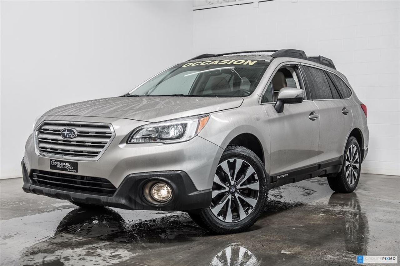 <a href=https://www.subarurivenord.com/occasion/Subaru-Outback-2015.html>https://www.subarurivenord.com/occasion/Subaru-Outback-2015.html</a>

JAMAIS ACCIDENTÉ! INSPECTÉ EN 152 POINTS par des techniciens Subaru. Programme « Véhicules dOccasion Certifiés » disponible. Conditions en succursale.    ACCIDENT FREE! 152-POINTS INSPECTION from factory-trained Subaru technicians. « Subaru Certified Pre-Owned Vehicles Program » available. Conditions in store.    2015 Subaru Outback 2.5 Limité. Automatique, Système de navigation, Bluetooth, Caméra de recul, Intérieur en cuir, Toit ouvrant, Jantes en alliage, Phares antibrouillards, Sièges électriques chauffants, Air climatisé bi-zones, Régulateur de vitesse, Groupe électrique, Lecteur CD/MP3/AUX/USB/Sirius/XM, Anti-patinage, Tout équipé et Très propre ! Kilométrage vérifié. Balance de garantie valide jusquau 13 février 2020 ou 100 000 km. Garantie supplémentaire disponible. Mécanique et esthétique WOW! Conditions en succursale!    2015 Subaru Outback 2.5 Limited. Automaticl, Navigation system, Bluetooth, Back-up camera, Leather interior , Sunroof, Alloy wheels, Fog lights, Heated and electric seat, Bi zone Air conditioning, Cruise Control, PowerGroup, CD/MP3/AUX/USB/Sirius/XM, Traction control, Fully equipped and Very clean ! Verified mileage. Warranty valid until February 13th, 2020 or 100 000km. Additional warranty available. Mechanically and aesthetically WOW! Conditions in store!      LE PLUS GROS INVENTAIRE DE SUBARU DOCCASION AU CANADA!!   NOS HAUTS STANDARDS DE QUALITÉ, LE PLUS GRAND CHOIX AU PAYS, LE MEILLEUR RAPPORT QUALITÉ/PRIX ET UNE APPROCHE SANS PRESSION FONT DE SUBARU RIVE-NORD UNE VALEUR SÛRE POUR LACHAT DE VOTRE PROCHAIN VÉHICULE DOCCASION.    THE BIGGEST PRE-OWNED SUBARU INVENTORY IN CANADA!!  OUR HIGH QUALITY STANDARDS, THE BIGGEST INVENTORY TO CHOOSE FROM IN THE COUNTRY, THE BEST QUALITY/PRICE, AND OUR NO PRESSURE APPROACH, MAKES SUBARU RIVE-NORD A SURE BET FOR THE PURCHASE OF YOUR NEXT PRE-OWNED VEHICLE.    Pourquoi acheter toute autre marque quand on peut profiter de la fiabilité et de lincroyable traction intégrale (AWD 4x4) dun Subaru Outback!!! WWW.SUBARURIVENORD.COM    Why buy any other brand when you can enjoy the incredible reliability and an AWD Subaru Outback!!! WWW.SUBARURIVENORD.COM