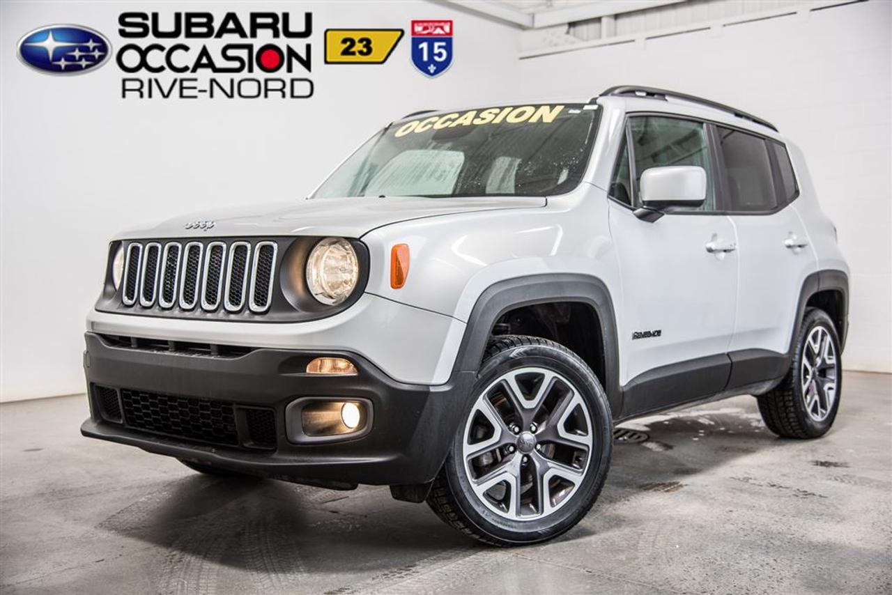 <a href=https://www.subarurivenord.com/occasion/Jeep-Renegade-2016.html>https://www.subarurivenord.com/occasion/Jeep-Renegade-2016.html</a>

JAMAIS ACCIDENTÉ! INSPECTION SÉCURITAIRE FAITE! Pour une conduite en toute sécurité, digne dun vrai concessionnaire de confiance. Conditions en succursale.    ACCIDENT FREE! SAFETY INSPECTION DONE! For safe driving, worthy of a real dealer of confidence. Conditions in store.    2016 Jeep Renegade North 4X4. Automatique, Bluetooth, Intérieur en tissus, Jantes en alliage, Phares antibrouillards, Sièges chauffants, Air climatisé, Régulateur de vitesse, Groupe électrique, Lecteur CD/MP3/AUX/USB, Anti-patinage, Bien équipé et Très propre! Kilométrage vérifié. Balance de garantie valide jusquau 01 décembre 2020 ou 100 000 km. Garantie supplémentaire disponible. Mécanique et esthétique WOW! Conditions en succursale!    2016 Jeep Renegade North 4X4. Automatic, Bluetooth, Fabric interior, Alloy wheels, Fog lights, Heated seats, Air conditioning, Cruise Control, PowerGroup, CD/MP3/AUX/USB, Traction control, Well equiped and Very clean! Verified mileage. Warranty valid until December 1st, 2020 or 100 000km. Additional warranty available. Mechanically and aesthetically WOW! Conditions in store!    PLUS DE 200 VÉHICULES DOCCASION EN INVENTAIRE.  Nos hauts standards de qualité, un très large inventaire, le meilleur rapport qualité/prix et une approche sans pression font de Subaru Rive-Nord et Occasion Rive-Nord des valeurs sûres pour lachat de votre prochain véhicule doccasion!    MORE THEN 200 PRE-OWNED VEHICLES IN STOCK.  Our high quality standard, a very large inventory, best quality/price ratio and no pressure approach make Subaru Rive-Nord and Occasion Rive-Nord a safe bet for the purchase of your next pre-owned vehicle!    WWW.SUBARURIVENORD.COM