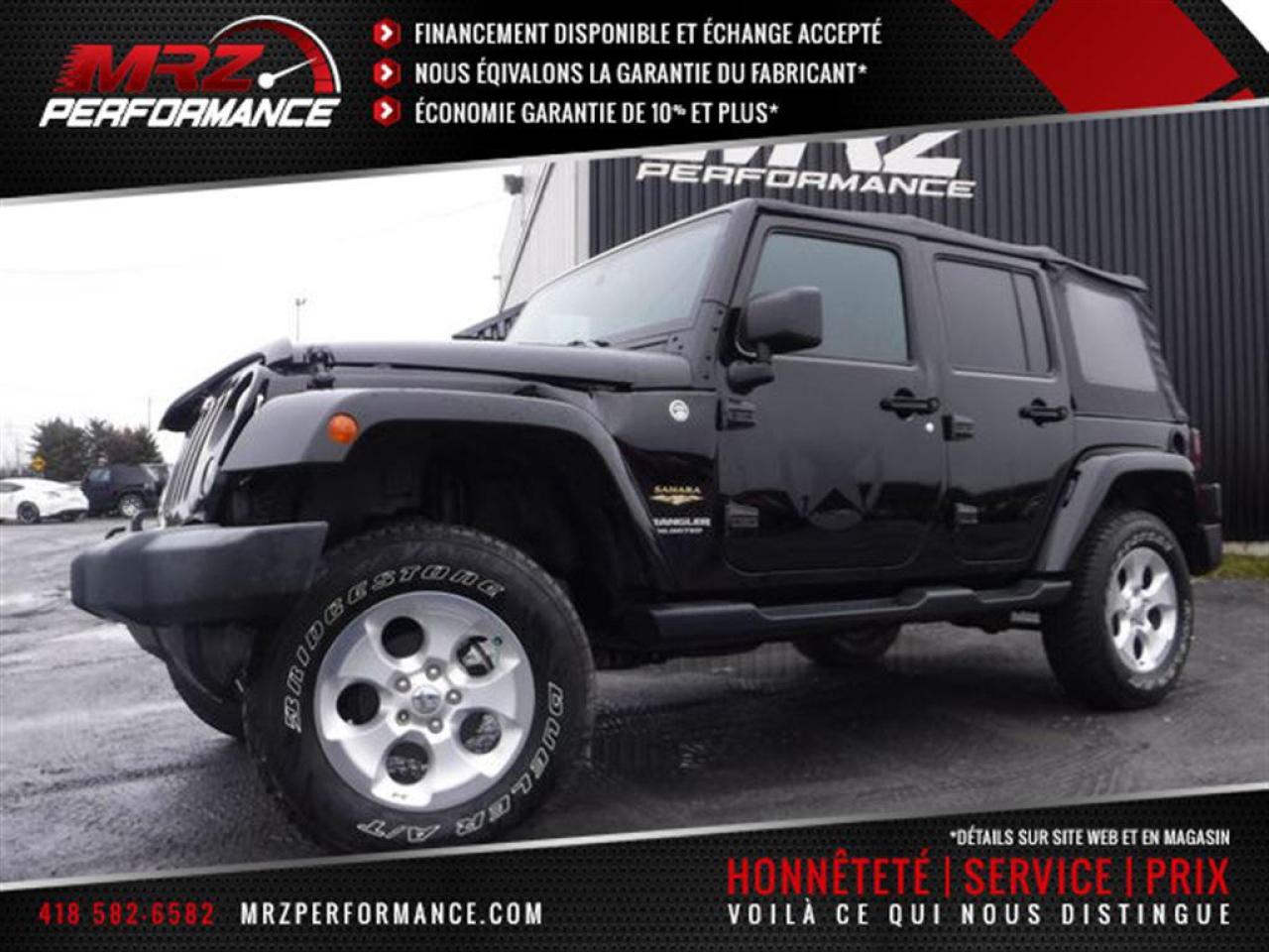 Used 2015 Jeep Wrangler Sahara Awd for sale in St-Gédéon-De-Beauce, QC
