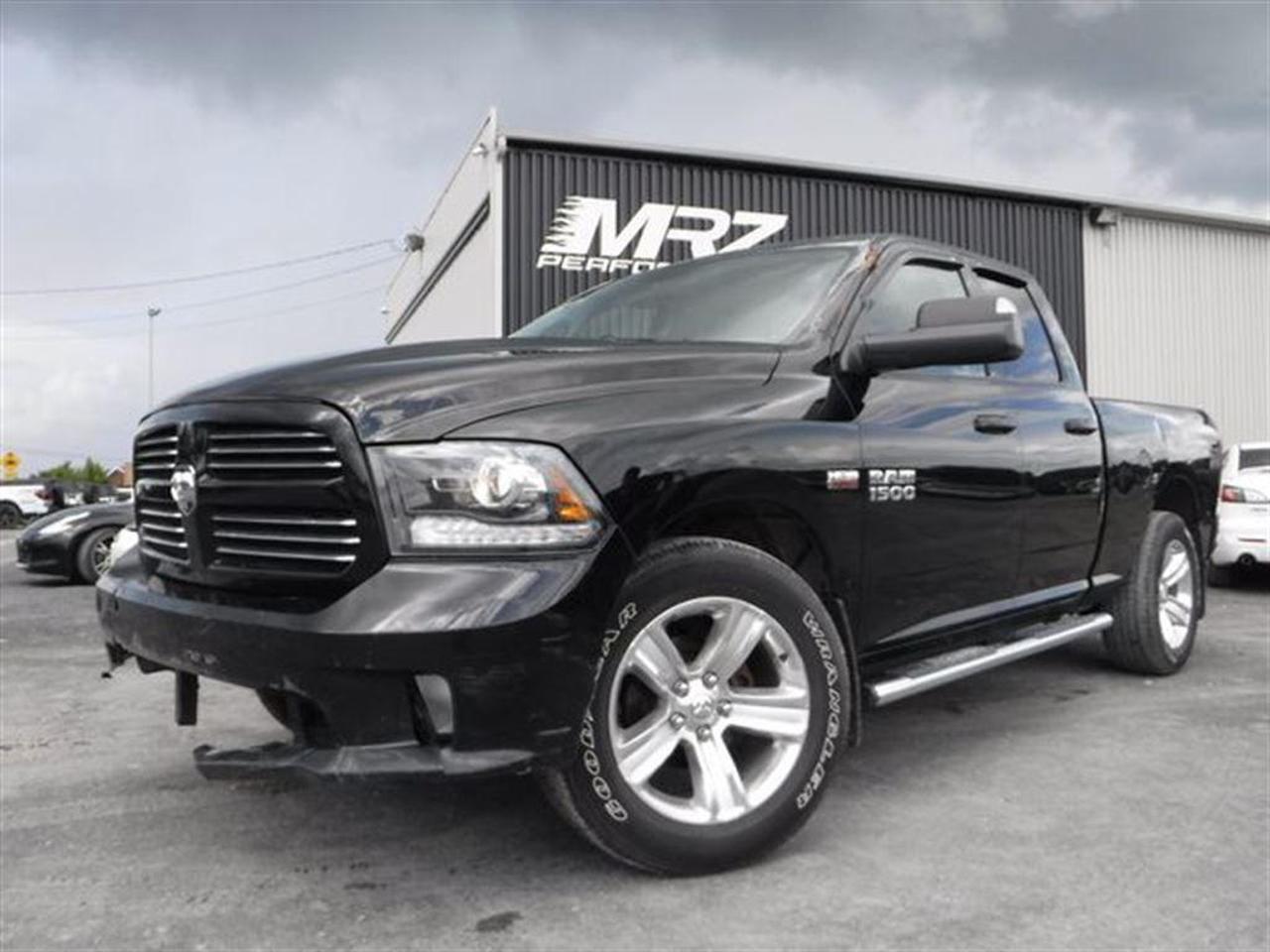 <a href=https://www.autoaubaine.com/Dodge-RAM 1500-c6452030.html>https://www.autoaubaine.com/Dodge-RAM 1500-c6452030.html</a>

** Garantie 5ans/100 000km sur groupe moto-propulseur à partir de la dms et MRZ ajoute 3mois/5000km sur lensemble (3ans dorigine étant terminé)  ** ÉCONOMIE GARANTIE DE 10% et même plus dans la majorité des cas! ** Service inégalé - Financement avantageux - Échanges acceptés - On équivaut la garantie dorigine! ** Cest  LENGAGEMENT MRZ - découvrez en tous les avantages au www.MRZPERFORMANCE.com et en magasin **

 ** VÉHICULE EN RÉPARATION, DISPONIBLE SOUS PEU** DISPONIBILITÉ ET PRIX A CONFIRMER LORS DE LA MISE EN VENTE A LÉTAT RÉPARÉ ** Dodge Ram 1500 Sport 4X4 2014 Noir avec intérieur en cuir noir, Le plus équipé possible des Ram!! Très beau pick-up a ne pas manquer - Camion avec un look denfer! Black in Black!- * Visitez le WWW.MRZPERFORMANCE.COM pour tous les détails et pour plus de 100 photos!! * - Faites vite, ce truck ne restera pas longtemps dans notre cour, ça cest sûr! Tres forte demande pour ces camions - Moteur V8 5.7l HEMI de 390HP avec transmission automatique 8 vitesses à bouton électronique. Très puissant! Très bas kilométrage, État neuf avec seulement 42 000 km!! 4X4 - Quad Cab avec boite de 6.5pi. Le RAM Sport le plus équipé possible!! Mags 20 - Miroirs électriques et chauffants - Towing Package - Commandes au volant - Bluetooth - Sirius - Prise USB- Prise 12V et 115V - Backglass sliding électrique - Intérieur en cuir noir - Sièges électriques, chauffants et climatisants - A/C dual zones - Système audio Alpine avec sub - Lecteur CD/MP3 - Cruise control - Tout électrique - Fogs - Console centrale - Écran tactile - Vitres électriques - Wiper intermittent - 1 Clé intelligente avec démarreur + 1 clé mécanique - Push to start (démarrage) - Système navigation GPS - Volant chauffant - Boite frein électrique - Télécommande porte garage - Toit ouvrant - Marchepied - Vitre teintées - Caméra de recul - Fond boite plastique - Gros miroirs - etc!! À voir sans faute! Camion très en demande sur le marché!! Vraiment le plus équipé de tout les Ram!!! Véhicule accidenté légèrement, réparé par des professionnels et inspecté par la SAAQ. LIVRÉ AVEC NOTRE NOUVEAU PROGRAMME DE GARANTIE - Nous sommes fier de notre travail et CE VÉHICULE SERA IMPECCABLE à tout point de vue!! - Reconstruit/Rebuilt title - Véhicule Canadien - Ne manquez pas loccasion de vous procurer ce super camion!! - PLUSIEURS AUTRES PICK-UP EN STOCK!! Venez nous voir ou allez visiter notre site internet pour plus dinformations! - Nhésitez pas à nous rejoindre avec vos questions! Automobiles MRZ, la référence dans laccidenté léger au Québec! WE SPEAK ENGLISH PLEASE CONTACT US - MRZ IS THE VEHICLE CAR EXPORT AND IMPORT SPECIALIST - USA - AFRICA - MIDDLE EAST - EUROPE - MRZ EST LE SPÉCIALISTE EN EXPORTATION et IMPORTATION DE VÉHICULES - USA - AFRIQUE - EUROPE - PROCHE ORIENT - Visitez-nous aussi sur Facebook - Merci!