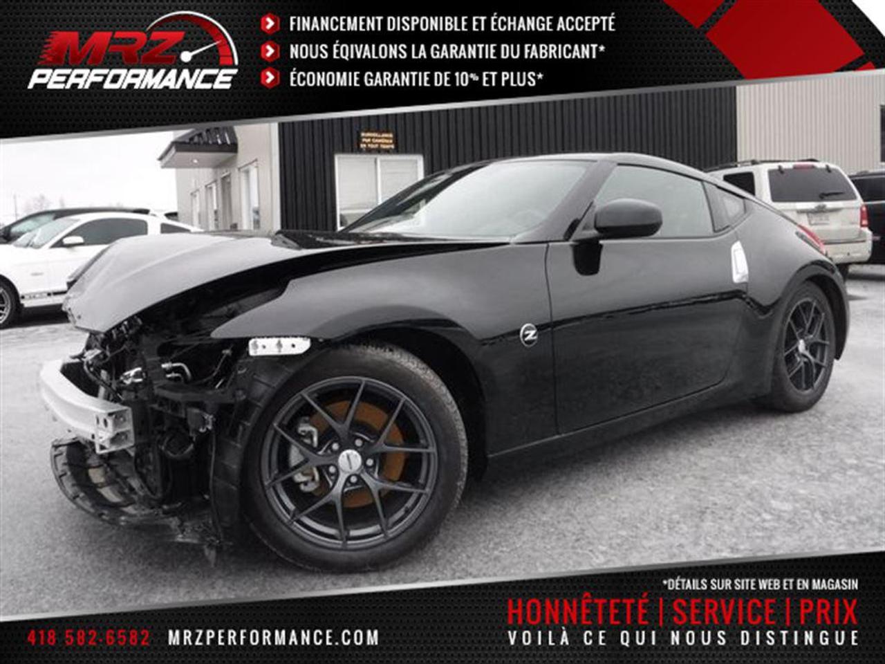 <a href=https://www.autoaubaine.com/Nissan-370z-c6786742.html>https://www.autoaubaine.com/Nissan-370z-c6786742.html</a>

** GARANTIE 3ans/60 000km sur lensemble du véhicule et 5ans/100 000km moto-propulseur à partir de la dms si remis à neuf chez MRZ ou 5ans/100 000km moto-propulseur seulement à partir de la dms si acheté endommagé ** ÉCONOMIE GARANTIE DE 10% et même plus dans la majorité des cas! ** Service inégalé - Financement avantageux - Échanges acceptés - On équivaut la garantie dorigine! ** Cest LENGAGEMENT MRZ - découvrez en tous les avantages au www.MRZPERFORMANCE.com et en magasin **

Nissan 370Z Coupé 2017 Noir -**WOW PREMIER 370Z 2017 EN INVENTAIRE** Très belle voiture sport a voir absolument!! FLAMBANT NEUF AVEC SEULEMENT 519KM AU COMPTEUR!! Je vous le garantie cest impossible de trouver un 370Z avec moins de kilo que le notre!! Encore une fois les plus beaux véhicules se retrouvent chez Automobiles Mrz!! - Visitez le WWW.MRZPERFORMANCE.COM pour tous les détails et beaucoup plus de photos! - Quel beau bolide!! WOW!! A NE PAS MANQUER!! Moteur 6 Cyl de 3.7l (332hp) avec transmission manuelle a 6 rapports rapproché - Propulsion arrière (RWD) - Très bas kilométrage!! Seulement 519 KM - Très bien équipé!! Superbe Mags 18 avec Pneus Michelin dhiver flambant neufs!! - Sièges modèle SPORT - Push to start (démarrage) - Feux arrière a DEL - Vitres et Miroirs électriques - Commande au volant - A/C - Lecteur CD MP3 - Cruise control - Tout électrique - Wiper intermittent - Prise 12V - Prise USB - Fog lights - Bluetooth - 1X Clé intelligente + 1X Clé mécanique - Strut bar - Lumière avant XÉNON - Vitres teintées - ETC! Superbe voiture sport! Accidenté très légèrement à lavant du véhicule seulement. Limpact a eu lieu directement dans le mou en avant. Pas de gros frame à faire sur ce véhicule (toujours mieux de vérifier quand même). Lun des 370Z le moins endommagé sur le marché!! Pour la réparation, Besoin seulement de lAile avant droit, Hood, Boitier filtre air droit, Support radiateur, 2X Lumières avant, Radiateur, Condenseur, Fan, Ketch hood, Couvert bumper avant complet, 2X Fogs, Réserve prestone et de quelques plastiques de finitions. Le Longeron supérieur droit est a réparé très légèrement. Le Ballon du volant et les 2X Ceintures avant sont déployées (très abordable chez le concessionnaire). Tous les autres Ballons et les autres Ceintures sont intacts. Ce magnifique 370Z est présenté tel que nous lavons acheté, pas étiré et pas camouflé comme chez la compétition.Très facile a réparer!! Nous pouvons vous fournir les pièces nécessaires à la réparation de ce véhicule à prix très compétitif. Disponible tel quel ou réparé par des professionnels et inspecté par la SAAQ - TRÈS RARE SUR LE MARCHÉ!! SUPER BOLIDE À NE PAS RATÉ!! Véhicule très recherché! ** VGA Canadien / SALVAGE TITLE ** - PLUSIEURS AUTRES VOITURES SPORT EN STOCK!! Venez nous voir ou allez visité notre site internet pour plus dinformations! - Nhésitez pas a nous rejoindre avec vos questions! Automobiles MRZ, la référence dans laccidenté léger au Québec WE SPEAK ENGLISH PLEASE CONTACT US - MRZ IS THE VEHICLE CAR EXPORT AND IMPORT SPECIALIST - USA - AFRICA - MIDDLE EAST - EUROPE - MRZ EST LE SPÉCIALISTE EN EXPORTATION et IMPORTATION DE VÉHICULES - USA - AFRIQUE - EUROPE - PROCHE ORIENT ! Visitez nous sur Facebook! Merci!