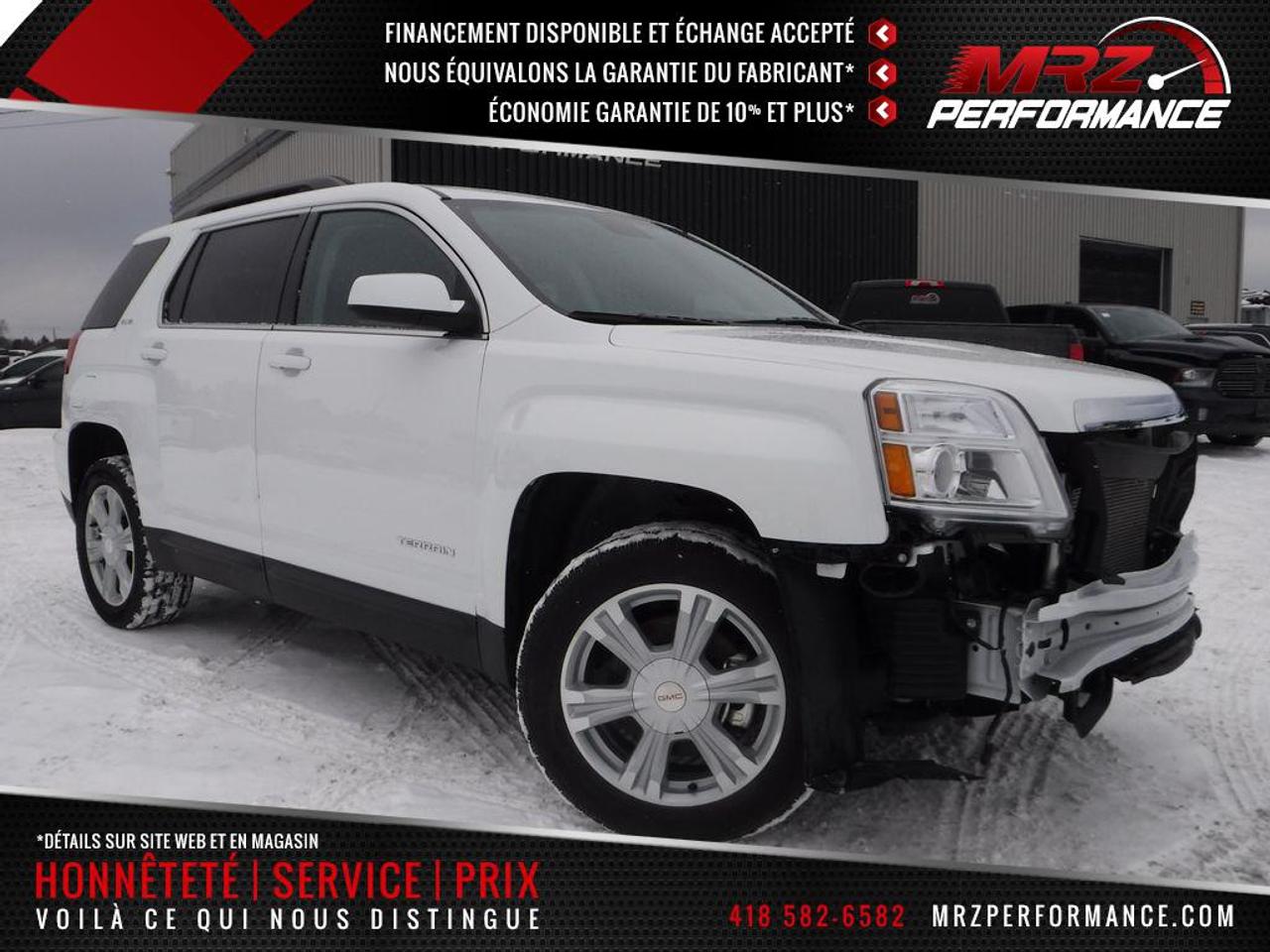 <a href=https://www.autoaubaine.com/GMC-Terrain-c6997409.html>https://www.autoaubaine.com/GMC-Terrain-c6997409.html</a>

** GARANTIE 3ans/60 000km sur lensemble du véhicule et 5ans/100 000km moto-propulseur à partir de la dms si remis à neuf chez MRZ ou 5ans/100 000km moto-propulseur seulement à partir de la dms si acheté endommagé ** ÉCONOMIE GARANTIE DE 10% et même plus dans la majorité des cas! ** Service inégalé - Financement avantageux - Échanges acceptés - On équivaut la garantie dorigine! ** Cest LENGAGEMENT MRZ - découvrez en tous les avantages au www.MRZPERFORMANCE.com et en magasin ** 
GMC Terrain SLE 2017 V6 AWD Blanc - Superbe beau Terrain très bien équipé avec les Sièges chauffants, Toit ouvrant, Caméra de recul, Mags 18 et jen passe!! Un look unique qui fait tourner les têtes à tout coup - CARRÉMENT À LÉTAT NEUF avec Seul. 8987km au compteur!! Faites vite très rare en version V6!!! - * Visitez le WWW.MRZPERFORMANCE.COM pour tous les détails et beaucoup plus de photos! * Moteur 6 cyl de 3.6l avec transmission automatique. VUS très fiable avec une mécanique sans reproche!! Traction intégrale ( AWD ). ÉTAT NEUF!! Très Bas kilométrage, seulement 8987km! Modèle SLE très bien équipé: Superbe Mags 18 avec Pneus Hankook en très bonne conditions!! - Sièges avant électriques et chauffants - Caméra de recul - A/C - Vitres électriques - Miroirs électriques et chauffants - Système audio Pioneer avec sub - Commandes au volant - ONSTAR - Cruise control - Bluetooth - Tout électrique - Vitres teintées - Aileron - Wiper intermittent - Centre Multimédia Intellink avec grosse écran tactile - Radio XM - Prise 12V - Prise USB - Rack toit - 2X Clés avec démarreur OEM - Attelage de remorque - Toit ouvrant - etc!! Cest vraiment un très beau Terrain très bien équipé à voir absolument! Accidenté légèrement à lavant du véhicule seulement. Ce superbe GMC Terrain est présenté tel que nous lavons acheté, pas étiré et pas camouflé comme chez la compétition. Aucun camouflage de dommages sur nos véhicules!--- Pour la réparation, Besoin seulement de lAile avec Fausse aile avant gauche, Grille avant, Lumière avant gauche, Bumper avant assemblé sauf le Renfort ok, Condenseur, Réserve lave glace et de quelques plastiques de finitions. A réparé: Voute, 2X Portes droites (très léger), Support radiateur (léger) et le Coin marchepied avant gauche (très léger voir photo). Le Radiateur est à vérifier mais semble plein et intact. Aucun camouflage de dommages sur nos véhicules! Les 2X Ballons de toit, Ballon volant et les 2X Ceintures avant sont déployées. Tous les autres Ballons et les autres Ceintures sont intacts. Pas de gros frame à faire sur ce véhicule (toujours mieux de vérifier tout de même). La Table et le Cardan avant gauche ont été changés lors de larrivée du véhicule sur place. Nous pouvons vous fournir les pièces nécessaires à la réparation de ce véhicule à prix très compétitif. Disponible tel quel ou réparé par des professionnels et inspecté par la SAAQ - Très facile à réparer!! Faites vous ce superbe Terrain pour une fraction du prix dun usagé!! ** VGA CANADIEN / SALVAGE TITLE** Très beau Terrain SLE très en demande!! Très facilement réparable à faible coût!! Faites vite il ne restera pas longtemps disponible ça cest sur!! TRÈS RARE SUR LE MARCHÉ EN VERSION V6!! *** Pas de camouflage de dommages sur nos véhicules! *** PLUSIEURS AUTRES VUS EN STOCK!! Allez visiter notre site internet pour plus dinformations! Achetez en toute tranquillité car nous sommes membres AMVOQ! Automobiles MRZ la référence dans laccidenté léger au Québec!! WE SPEAK ENGLISH PLEASE CONTACT US - MRZ IS THE VEHICLE CAR EXPORT AND IMPORT SPECIALIST - USA - AFRICA - MIDDLE EAST - EUROPE - MRZ EST LE SPÉCIALISTE EN EXPORTATION et IMPORTATION DE VÉHICULES - USA - AFRIQUE - EUROPE - PROCHE ORIENT Visitez-nous aussi sur Facebook! Merci!