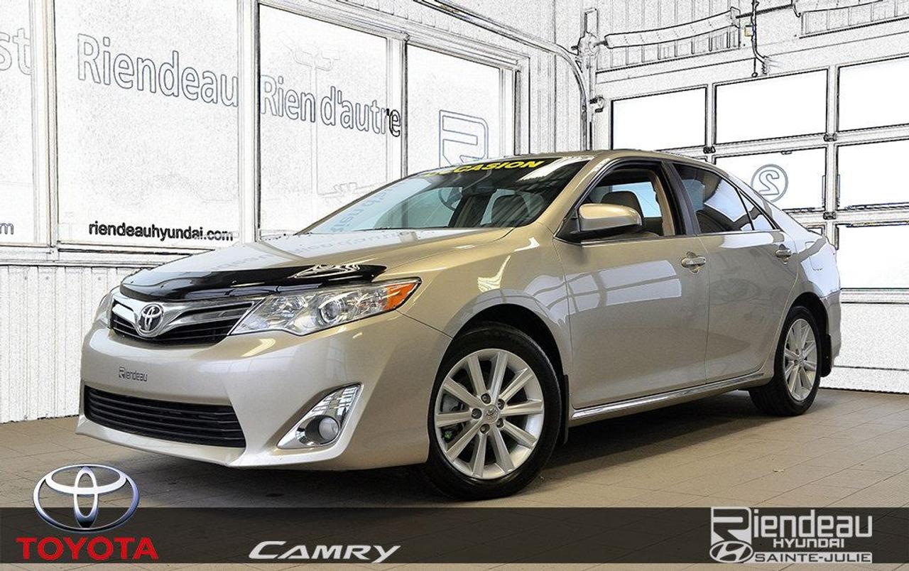 <a href=https://www.riendeauhyundai.com/occasion/Toyota-Camry-2013.html>https://www.riendeauhyundai.com/occasion/Toyota-Camry-2013.html</a>

**JAMAIS ACCIDENTÉ**IMPECCABLE** CAMÉRA DE RECUL, DÉTECTEURS DANGLES MORTS, SYSTÈME DE NAVIGATION, CLIMATISEUR, ÉCRAN TACTILE, PHARES ANTIBROUILLARD, SIÈGES ÉLECTRIQUES ET CHAUFFANTS, CUIR, TOIT OUVRANT, MAGS, VITRES TEINTÉES, RÉGULATEUR DE VITESSE, PRISE USB...rabais au financement de 490$ inclus dans le prix affiché!!!      RIENDEAU HYUNDAI        Un concessionnaire établi depuis 1993 ayant vue 3 générations.           Ouvert le samedi de 10h à 16h      Rejoignez-nous en tout temps au 514-709-2886.           Vous manquez de temps pour venir nous visiter? Laissez-nous le savoir et profitez de notre service de visite à domicile ou au travail selon votre horaire!           Sachez que tous nos véhicules sont inspectés par nos techniciens certifiés Hyundai et quun rapport Carproof est disponible en tout temps sur demande.           Venez faire lexpérience Riendeau Hyundai et choisissez parmi notre vaste inventaire de véhicules doccasion avec des taux certifiés à partir de 2.9% et demandez à propos de nos promotions sur nos pneus dhivers.           À proximité de Montréal, Longueuil, Brossard, St-Hubert, St-Hyacinthe, Drummondville, Saint-Basile-le-Grand, Boucherville, Varennes et Chambly. Venez constatez pourquoi tant de clients choisissent Riendeau Hyundai et rien dautre.           ================================================================          A dealer establish since 1993 and with 3 generations.           Open on Saturday from 10h to 16h.       Call us anytime at 514-709-2886.           Lacking time to visit us? Let us know and benefit of our home and office service following your schedule.           Know that our vehicles are inspected by our Hyundai certified technicians and that a Carproof report is available at anytime on demand.           Come meet the experience Riendeau Hyundai and chose within our massive inventory of used car with certified interest rate starting at 2.9% and ask us about our promotion on winter tires.          Close to Montreal, Longueuil, Brossard, St-Hubert, Ste-Hyacinthe, Drummondville, Saint-Basile-le-Grand, Boucherville, Varennes and Chambly. Let us show you why so many customer choose Riendeau Hyundai and nothing else!