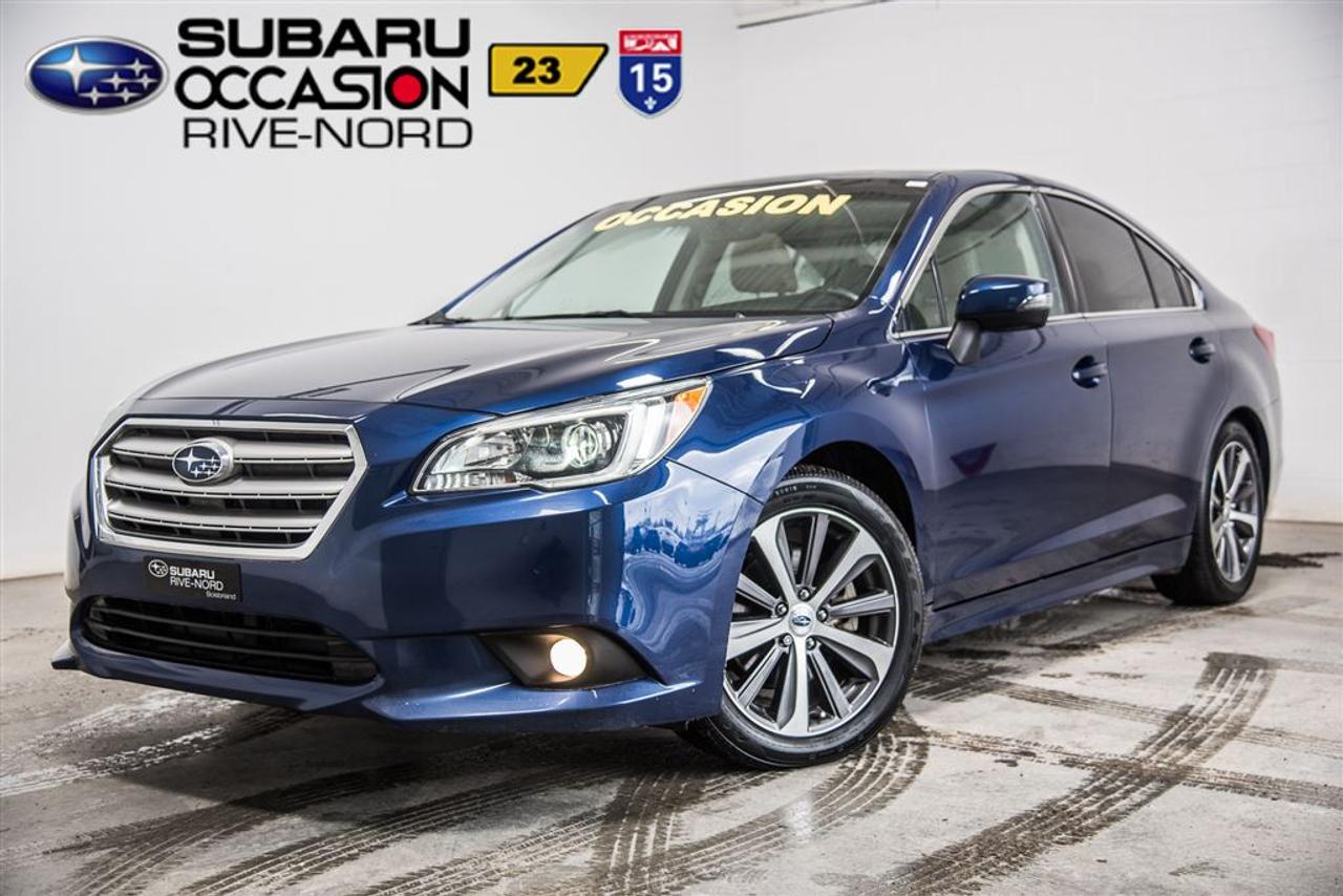 <a href=https://www.subarurivenord.com/occasion/Subaru-Legacy-2015.html>https://www.subarurivenord.com/occasion/Subaru-Legacy-2015.html</a>

Un seul propriétaire!INSPECTÉ EN 152 POINTS par des techniciens Subaru. Programme « Véhicules dOccasion Certifiés » disponible. Conditions en succursale.    One owner! 52-POINTS INSPECTION from factory-trained Subaru technicians. « Subaru Certified Pre-Owned Vehicles Program » available. Conditions in store.    2015 Subaru Legacy 3.6R Limité. Automatique, Système de navigation, Bluetooth, Caméra de recul, Intérieur en cuir, Toit ouvrant, Jantes en alliage, Phares antibrouillards, Sièges électriques chauffants, Air climatisé bi-zones, Régulateur de vitesse, Groupe électrique, Lecteur CD/MP3/AUX/USB/Sirius/XM, Anti-patinage,Tout équipé et Très propre! Kilométrage vérifié. Balance de garantie valide jusquau 28 octobre 2019 ou 100 000 km. Garantie supplémentaire disponible. Mécanique et esthétique WOW! Conditions en succursale!    2015 Subaru Legacy 3.6R Limited. Automatic, Navigation system, Bluetooth, Back-up camera, Leather interior, Sunroof, Alloy wheels, Fog lights, Heated and electric seat, Bi zone Air conditioning, Cruise Control, PowerGroup, CD/MP3/AUX/USB, Traction control, Fully equipped and Very clean! Verified mileage. Warranty valid until October 28th, 2019 or 100 000km. Additional warranty available. Mechanically and aesthetically WOW! Conditions in store!      LE PLUS GROS INVENTAIRE DE SUBARU DOCCASION AU CANADA!!   NOS HAUTS STANDARDS DE QUALITÉ, LE PLUS GRAND CHOIX AU PAYS, LE MEILLEUR RAPPORT QUALITÉ/PRIX ET UNE APPROCHE SANS PRESSION FONT DE SUBARU RIVE-NORD UNE VALEUR SÛRE POUR LACHAT DE VOTRE PROCHAIN VÉHICULE DOCCASION.    THE BIGGEST PRE-OWNED SUBARU INVENTORY IN CANADA!!  OUR HIGH QUALITY STANDARDS, THE BIGGEST INVENTORY TO CHOOSE FROM IN THE COUNTRY, THE BEST QUALITY/PRICE, AND OUR NO PRESSURE APPROACH, MAKES SUBARU RIVE-NORD A SURE BET FOR THE PURCHASE OF YOUR NEXT PRE-OWNED VEHICLE.    Pourquoi acheter tout autre modèle quand on peut profiter de la fiabilité et lincroyable traction intégrale (AWD 4x4) dun Subaru Legacy !!! WWW.SUBARURIVENORD.COM    Why buy another model when you can enjoy the incredible reliability and incredible AWD of a Subaru Legacy!!! WWW.SUBARURIVENORD.COM