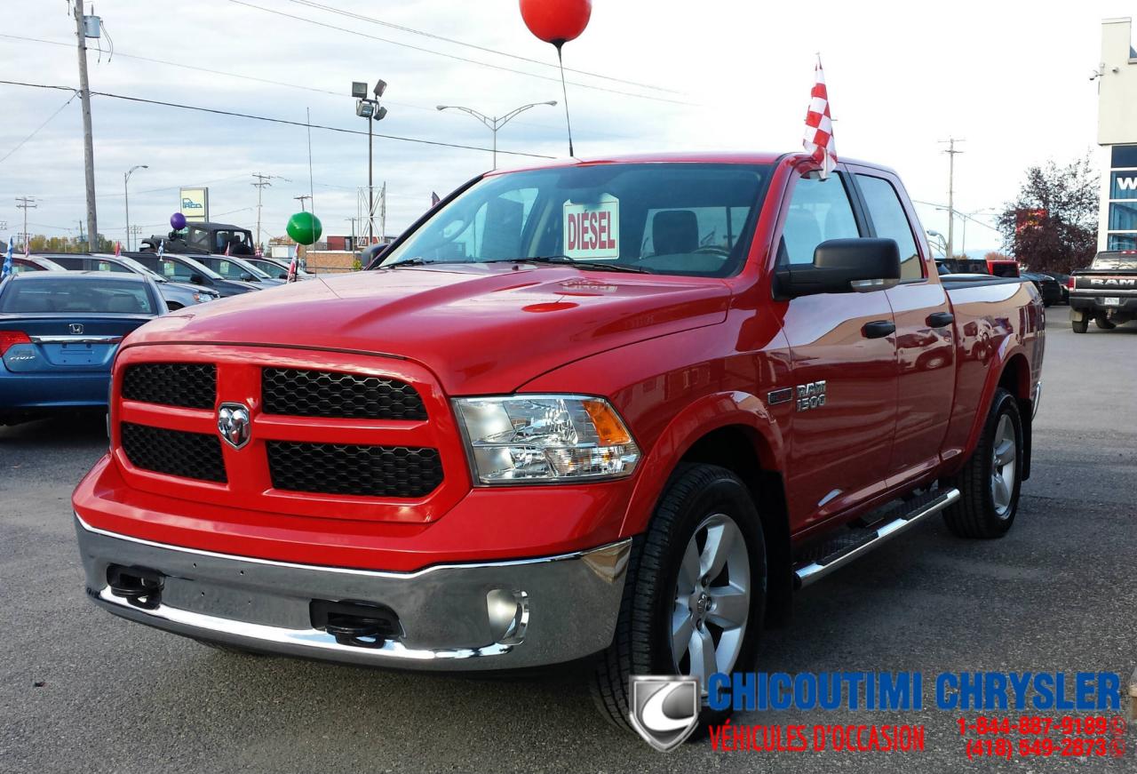 Used 2015 Ram 1500 Outdoorsman ECODIESEL Quad cab 4x4 6''4b for sale in Chicoutimi, QC