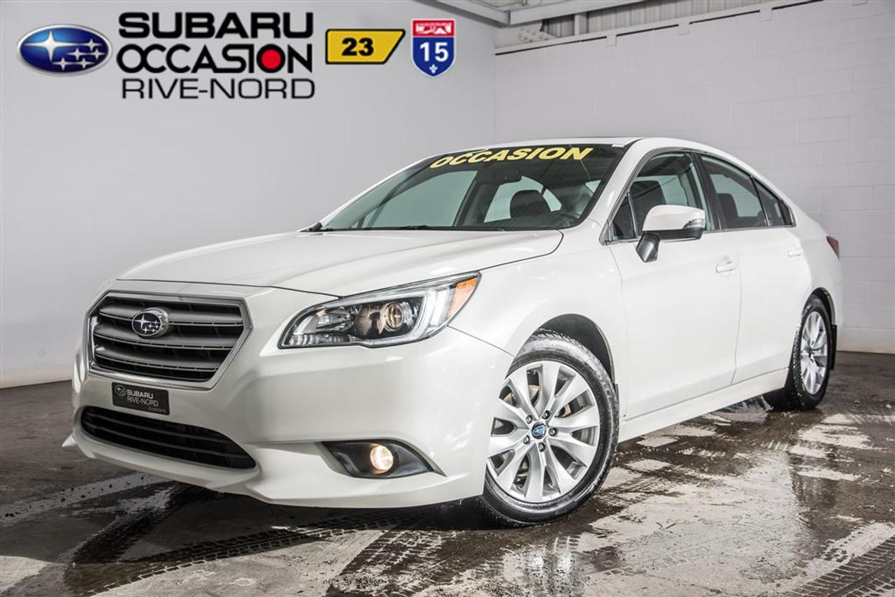 <a href=https://www.subarurivenord.com/occasion/Subaru-Legacy-2015.html>https://www.subarurivenord.com/occasion/Subaru-Legacy-2015.html</a>

JAMAIS ACCIDENTÉ! Une seule propriétaire! INSPECTÉ EN 152 POINTS par des techniciens Subaru. Programme « Véhicules dOccasion Certifiés » disponible. Conditions en succursale.        ACCIDENT FREE! One owner! 152-POINTS INSPECTION from factory-trained Subaru technicians. « Subaru Certified Pre-Owned Vehicles Program » available. Conditions in store.        2015 Subaru Legacy Touring. Automatique, Bluetooth, Caméra de recul, Intérieur en tissus, Toit ouvrant, Jantes en alliage, Phares antibrouillards, Sièges électrique chauffants, Air climatisé, Régulateur de vitesse, Groupe électrique, Lecteur CD/MP3/AUX/USB/Sirius/XM, Anti-patinage, Très bien équipé Très propre! Kilométrage vérifié. Garantie supplémentaire disponible. Mécanique et esthétique WOW! Conditions en succursale!        2015 Subaru Legacy Touring. Automatic, Bluetooth, Back-up camera, Fabric interior, Sunroof, Alloy wheels, Fog lights, Electric & heated seats, Air conditioning, Cruise Control, PowerGroup, CD/MP3/AUX/USB/SiriusXM, Traction control, Very well equipped and Very clean! Verified mileage. Additional warranty available. Mechanically and aesthetically WOW! Conditions in store!        LE PLUS GROS INVENTAIRE DE SUBARU DOCCASION AU CANADA!!     NOS HAUTS STANDARDS DE QUALITÉ, LE PLUS GRAND CHOIX AU PAYS, LE MEILLEUR RAPPORT QUALITÉ/PRIX ET UNE APPROCHE SANS PRESSION FONT DE SUBARU RIVE-NORD UNE VALEUR SÛRE POUR LACHAT DE VOTRE PROCHAIN VÉHICULE DOCCASION.        THE BIGGEST PRE-OWNED SUBARU INVENTORY IN CANADA!!    OUR HIGH QUALITY STANDARDS, THE BIGGEST INVENTORY TO CHOOSE FROM IN THE COUNTRY, THE BEST QUALITY/PRICE, AND OUR NO PRESSURE APPROACH, MAKES SUBARU RIVE-NORD A SURE BET FOR THE PURCHASE OF YOUR NEXT PRE-OWNED VEHICLE.        Pourquoi acheter tout autre modèle quand on peut profiter de la fiabilité et lincroyable traction intégrale dun Subaru Legacy !!! WWW.SUBARURIVENORD.COM        Why buy another model when you can enjoy the incredible reliability and incredible AWD of a Subaru Legacy!!! WWW.SUBARURIVENORD.COM