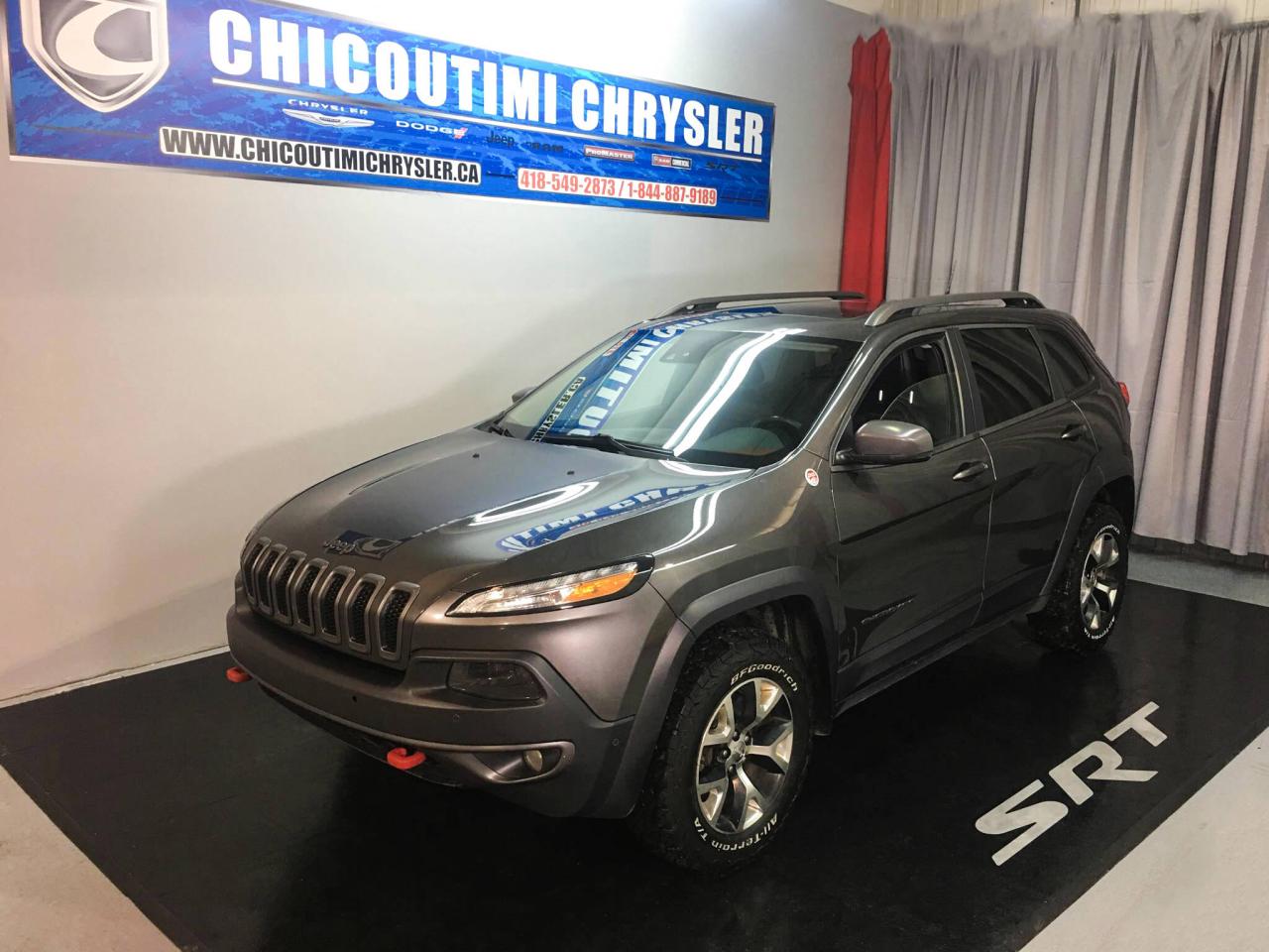 Used 2014 Jeep Cherokee Trailhawk V6 2014 PLAN OR 5/100 for sale in Chicoutimi, QC