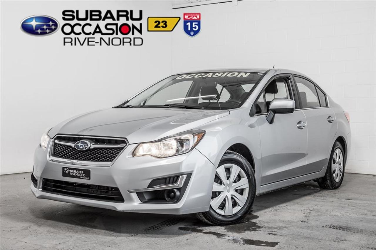 <a href=https://www.subarurivenord.com/occasion/Subaru-Impreza-2015.html>https://www.subarurivenord.com/occasion/Subaru-Impreza-2015.html</a>

UN SEUL PROPRIÉTAIRE!INSPECTÉ EN 152 POINTS par des techniciens Subaru. Programme « Véhicules dOccasion Certifiés » disponible. Conditions en succursale.    ONE OWNER! 152-POINTS INSPECTION from factory-trained Subaru technicians. « Subaru Certified Pre-Owned Vehicles Program » available. Conditions in store.    2015 Subaru Impreza. Automatique, Bluetooth, Caméra de recul, Intérieur en tissus, Jantes en alliage, Aileron, Air climatisé, Régulateur de vitesse, Groupe électrique, Lecteur CD/MP3/AUX/USB, Anti-patinage, Bien équipé et Très propre! Kilométrage vérifié. Balance de garantie valide jusquau 9 janvier 2020 ou 100 000 km. Garantie supplémentaire disponible. Mécanique et esthétique WOW! Conditions en succursale!    2015 Subaru Impreza. Automatic, Bluetooth, Back-up camera, Fabric interior, Alloy wheels, Spoiler, Air conditioning, Cruise Control, PowerGroup, CD/MP3/AUX/USB, Traction control, Well equiped and Very clean ! Verified mileage. Warranty valid until January 9th, 2020 or 100 000km. Additional warranty available. Mechanically and aesthetically WOW! Conditions in store!      LE PLUS GROS INVENTAIRE DE SUBARU DOCCASION AU CANADA!!   NOS HAUTS STANDARDS DE QUALITÉ, LE PLUS GRAND CHOIX AU PAYS, LE MEILLEUR RAPPORT QUALITÉ/PRIX ET UNE APPROCHE SANS PRESSION FONT DE SUBARU RIVE-NORD UNE VALEUR SÛRE POUR LACHAT DE VOTRE PROCHAIN VÉHICULE DOCCASION.    THE BIGGEST PRE-OWNED SUBARU INVENTORY IN CANADA!!  OUR HIGH QUALITY STANDARDS, THE BIGGEST INVENTORY TO CHOOSE FROM IN THE COUNTRY, THE BEST QUALITY/PRICE, AND OUR NO PRESSURE APPROACH, MAKES SUBARU RIVE-NORD A SURE BET FOR THE PURCHASE OF YOUR NEXT PRE-OWNED VEHICLE.    Pourquoi acheter toute autre marque quand on peut profiter de la fiabilité et de lincroyable traction intégrale (AWD 4x4) dun Subaru Impreza!!! WWW.SUBARURIVENORD.COM     Why buy any other brand when you can enjoy the incredible reliability and an AWD Subaru Impreza !! WWW.SUBARURIVENORD.COM