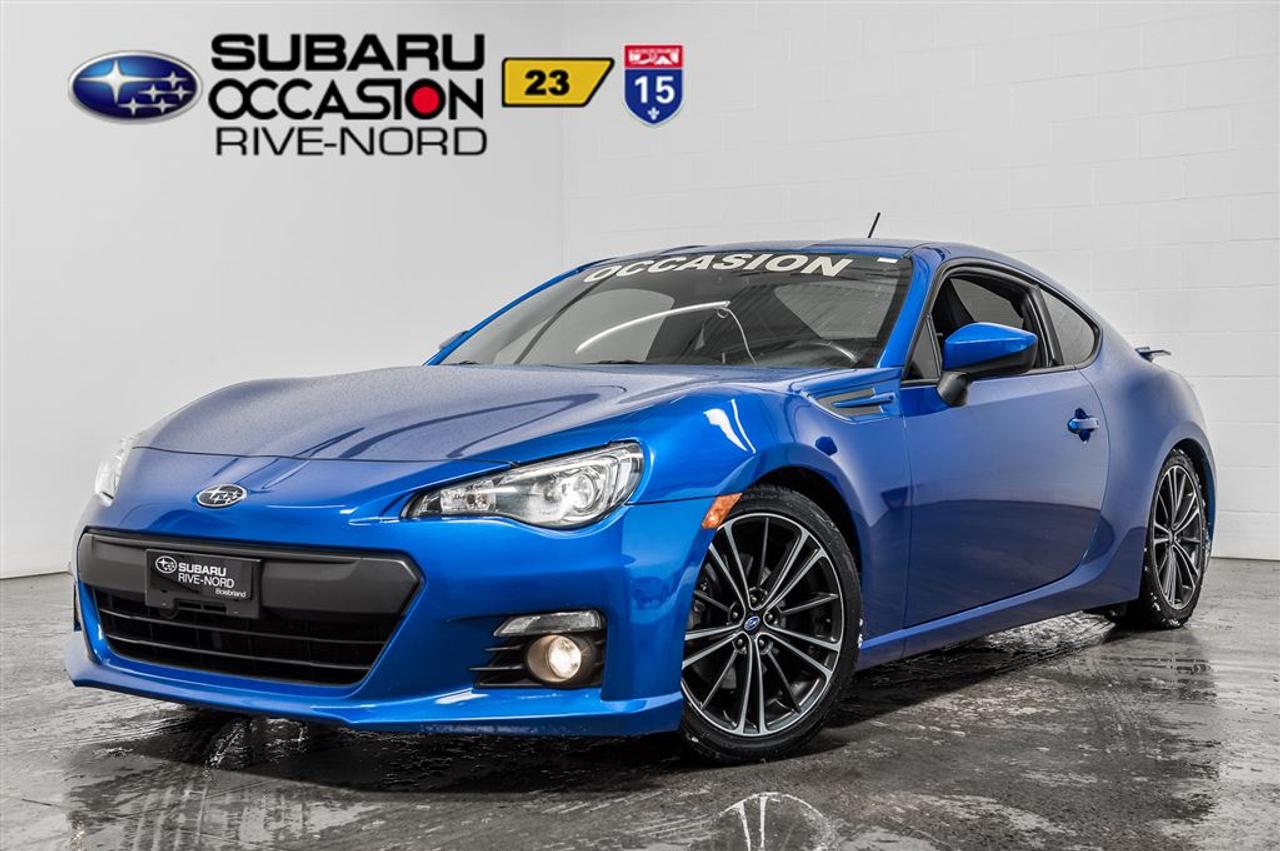 <a href=https://www.subarurivenord.com/occasion/Subaru-BRZ-2013.html>https://www.subarurivenord.com/occasion/Subaru-BRZ-2013.html</a>

INSPECTÉ EN 152 POINTS par des techniciens Subaru. Programme « Véhicules dOccasion Certifiés » disponible. Conditions en succursale.    152-POINTS INSPECTION from factory-trained Subaru technicians. « Subaru Certified Pre-Owned Vehicles Program » available. Conditions in store.    2013 Subaru BRZ Sport. Manuelle, Système de navigation, Bluetooth, Caméra de recul, Intérieur en cuir, Jantes en alliage, Phares antibrouillards, Aileron, Sièges chauffants, Air climatisé, Régulateur de vitesse, Groupe électrique, Lecteur CD/MP3/AUX/USB/Sirius/XM, Anti-patinage, Très bien équipé et Propre! Kilométrage vérifié. Garantie supplémentaire disponible. Mécanique et esthétique WOW! Conditions en succursale!    2013 Subaru BRZ Sport. Manual, Navigation system, Bluetooth, Back-up camera, Leather interior, Alloy wheels, Fog lights, Spoiler, Heated seats, Air conditioning, Cruise Control, PowerGroup, CD/MP3/AUX/USB/SiriusXM, Traction control, Very well equipped and Clean! Verified mileage. Additional warranty available. Mechanically and aesthetically WOW! Conditions in store!    LE PLUS GROS INVENTAIRE DE SUBARU DOCCASION AU CANADA!!   NOS HAUTS STANDARDS DE QUALITÉ, LE PLUS GRAND CHOIX AU PAYS, LE MEILLEUR RAPPORT QUALITÉ/PRIX ET UNE APPROCHE SANS PRESSION FONT DE SUBARU RIVE-NORD UNE VALEUR SÛRE POUR LACHAT DE VOTRE PROCHAIN VÉHICULE DOCCASION.    THE BIGGEST PRE-OWNED SUBARU INVENTORY IN CANADA!!  OUR HIGH QUALITY STANDARDS, THE BIGGEST INVENTORY TO CHOSSE FROM IN THE COUNTRY, THE BEST QUALITY/PRICE, AND OUR NO PRESSURE APPROACH, MAKES SUBARU RIVE-NORD A SHURE BET FOR THE PURCHASE OF YOUR NEXT PRE-OWNED VEHICLE.    Pourquoi acheter toute autre marque quand on peut profiter de la fiabilité et de lincroyable conduite sportive dun Subaru BRZ!!! WWW.SUBARURIVENORD.COM    Why buy any other brand when you can enjoy the incredible reliability and performance driving of a Subaru BRZ!!! WWW.SUBARURIVENORD.COM