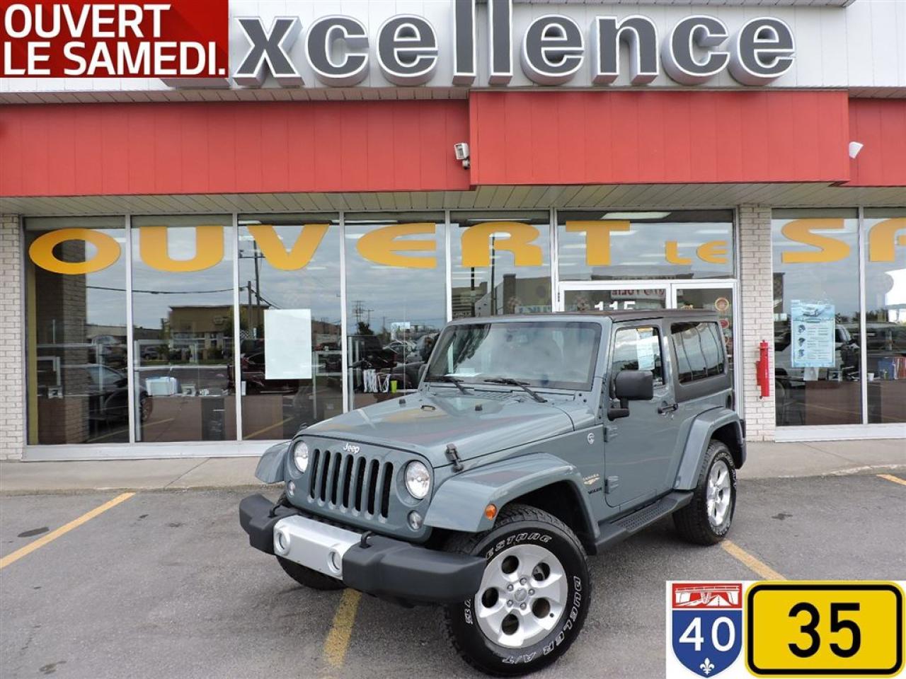 Used 2015 Jeep Wrangler Sahara Gar. Plan Or for sale in Vaudreuil-Dorion, QC