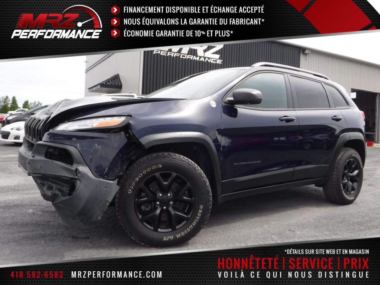 Used 2016 Jeep Cherokee  for sale in St-Gédéon-De-Beauce, QC