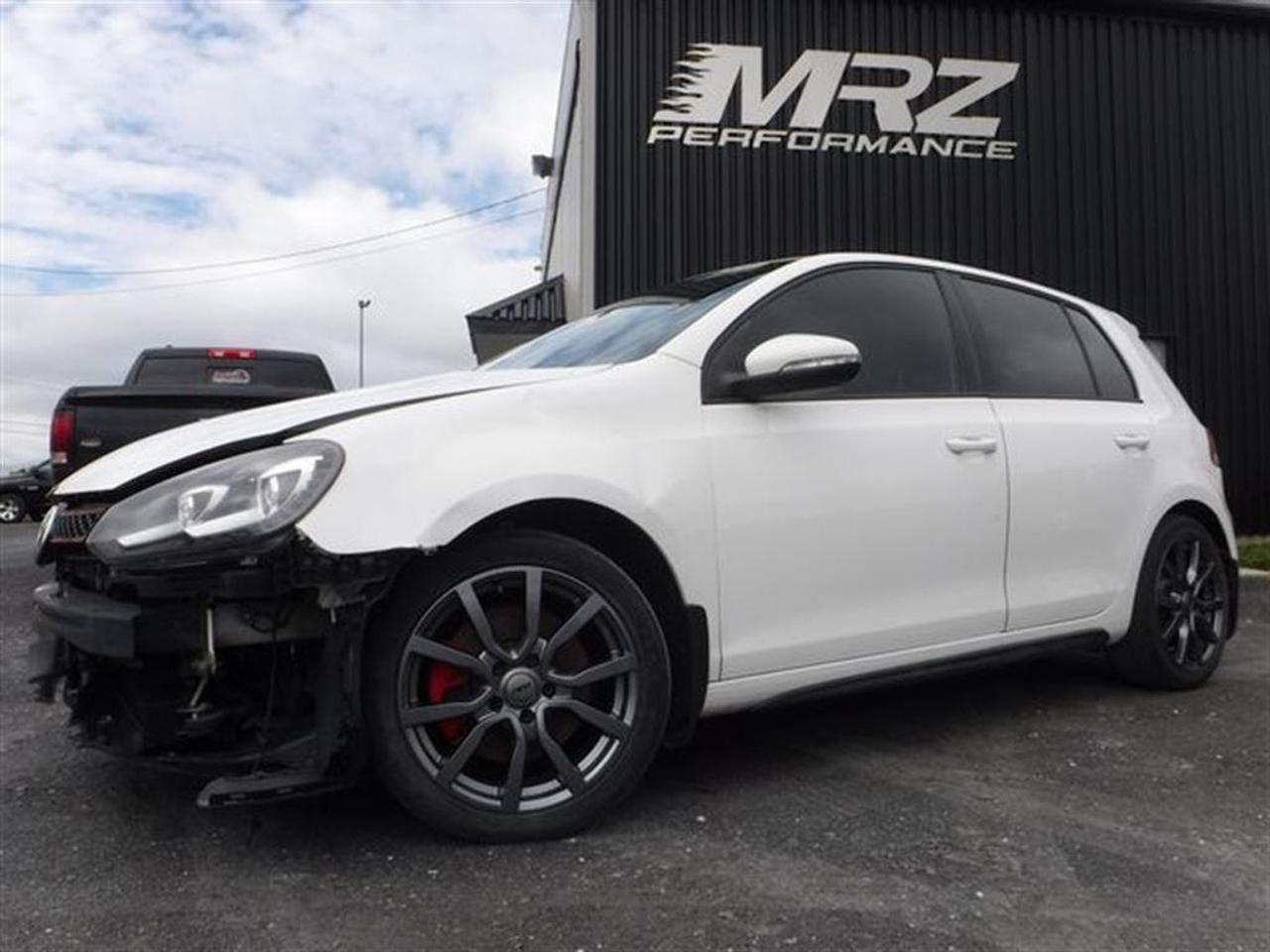 <a href=https://www.autoaubaine.com/Volkswagen-Golf GTI-c6757228.html>https://www.autoaubaine.com/Volkswagen-Golf GTI-c6757228.html</a>

** Garantie 3mois/5000km sur lensemble du véhicule si remis à neuf chez MRZ ** ÉCONOMIE GARANTIE DE 10% et même plus dans la majorité des cas! ** Service inégalé - Financement avantageux - Échanges acceptés - On équivaut la garantie dorigine! ** Cest LENGAGEMENT MRZ - découvrez en tous les avantages au www.MRZPERFORMANCE.com et en magasin **    

Volkswagen GTI 4 portes 2012 Blanc métallique avec intérieur en cuir noir. Superbe GTI tout équipé avec le Cuir, Toit et encore plus!! Vraiment très propre et très peu de kilo pour lannée du véhicule. Mécanique très fiable qui à fait ses preuves avec les années!! TRÈS beau véhicule accidenté a voir absolument! *Visitez le WWW.MRZPERFORMANCE.COM pour tous les détails et beaucoup plus de photos!* - Vraiment impeccable! Look incroyable! Moteur 4 Cyl Turbo de 2.0l avec transmission manuel 6 vitesses. Très puissant, 200HP! Traction avant ( FWD ) - Très bas kilométrage, seulement 36 600km!! Très bien équipé! Superbe Mags 17 - Aileron - Toit ouvrant - Bluetooth - Jupes - A/C dual zones - Lecteur CD/MP3 avec chargeur 6 CDS - Cruise control - Tout électrique - Moteur Turbo - Miroirs électriques et chauffants - Vitres électriques - Intérieur en cuir noir - Sièges sport - Sièges électriques et chauffants - Fog lights - Wiper intermittent - Commande au volant - Push to start (démarrage) - Centre multimédia avec grosse écran tactile - Sirius - Prise 12V - Prise USB - Hayon à commande électrique - Vitre teintées - Garde boues - Chauffe moteur - Lumières avant XÉNON - ETC! Accidenté léger à lavant droit seulement du véhicule. Pour la réparation, Besoin du Parebrise, 2X Ailes avant, Fausse aile avant droit, Hood, Grille wiper, Lumière avant droit, Réserve lave glace, Support radiateur assemblé, 2X Extensions support radiateur, Boitier filtre air, Grille avant, Couvert bumper avant complet, 2X Fogs et de quelques plastiques de finitions. A réparé: Porte avant droit (très légèrement), Tôle longeron avant droit et la Lumière avant gauche (bracket cassée). Les Radiateurs semble pleins et intacts. Les 4X Pneus sont usés. Tous les ballons et ceintures sont intacts! Mécanique intact et en parfait état de marche! Pas de gros frame à faire (toujours à vérifier tout de même!!), seulement la petite vaisselle habituelle à remplacer. Devant usagé de Volkswagen GTI blanc disponible sur place (voir dernière photo). Faites vous un superbe GTI pour une fraction du prix dun usagé!! Très propre et très peu de kilo!! Une autre aubaine signé Automobiles Mrz!! Belle accident facile a réparer! Très rare avec aussi peu de kilo! Nous pouvons vous fournir les pièces nécessaires à la réparation de ce véhicule à prix très compétitif. Disponible tel quel ou réparé par des professionnels et inspecté par la SAAQ - Faites vite! * - VGA CANADIEN / SALVAGE TITLE - * Le véhicule a une clé - A voir absolument! Véhicule sport très recherché! Aucun camouflage de dommages sur nos véhicules! - PLUSIEURS AUTRES SPORTIVE EN STOCK!!!! Venez nous voir ou allez visité notre site internet pour plus dinformations! - Nhésitez pas a nous rejoindre avec vos questions! Automobiles MRZ, la référence dans laccidenté léger au Québec! WE SPEAK ENGLISH PLEASE CONTACT US - MRZ IS THE VEHICLE CAR EXPORT AND IMPORT SPECIALIST - USA - AFRICA - MIDDLE EAST - EUROPE - MRZ EST LE SPÉCIALISTE EN EXPORTATION et IMPORTATION DE VÉHICULES - USA - AFRIQUE - EUROPE - PROCHE ORIENT Visitez nous sur Facebook! Merci!