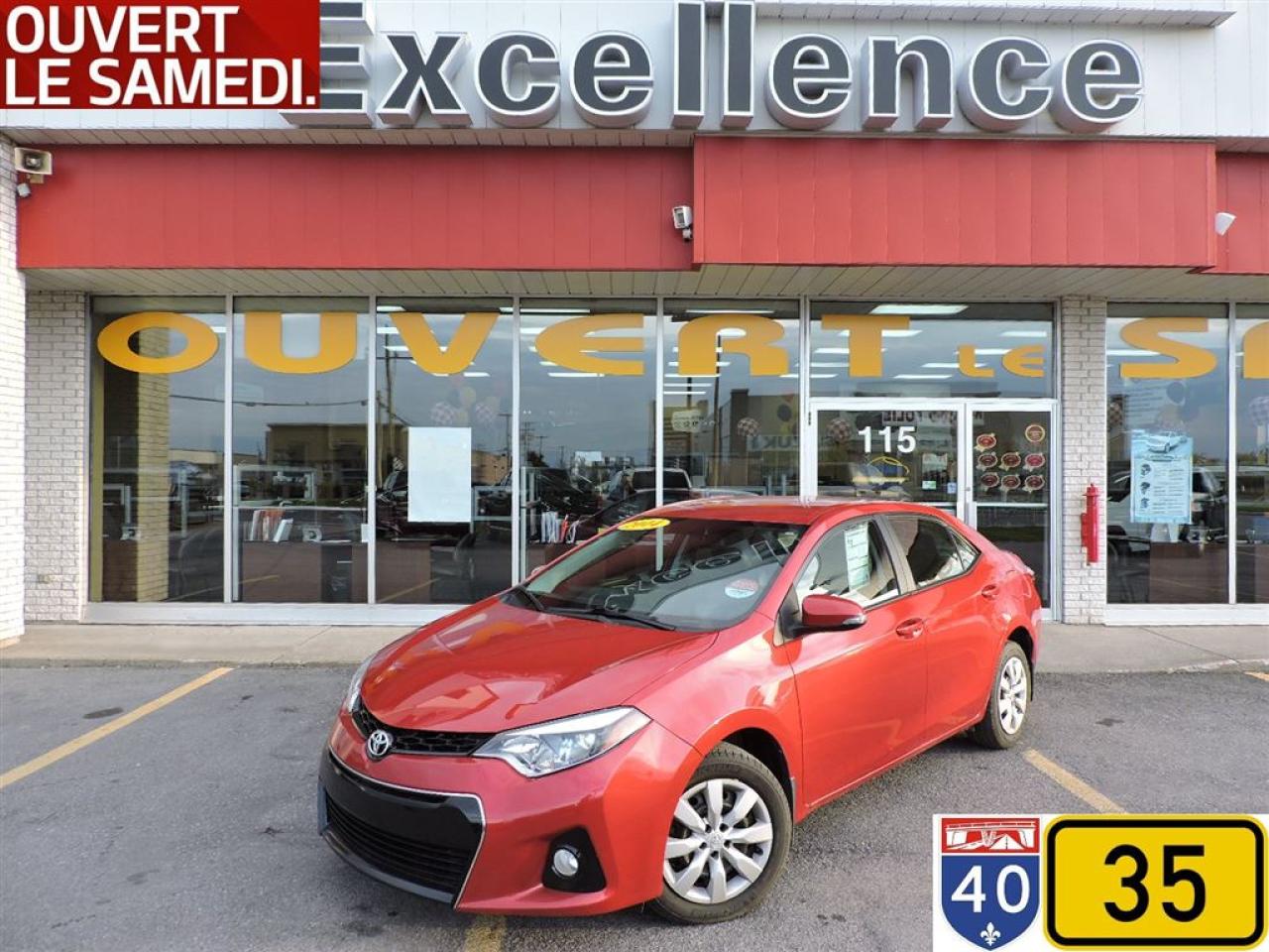 Used 2014 Toyota Corolla S Gar. Pea Toyota for sale in Vaudreuil-Dorion, QC