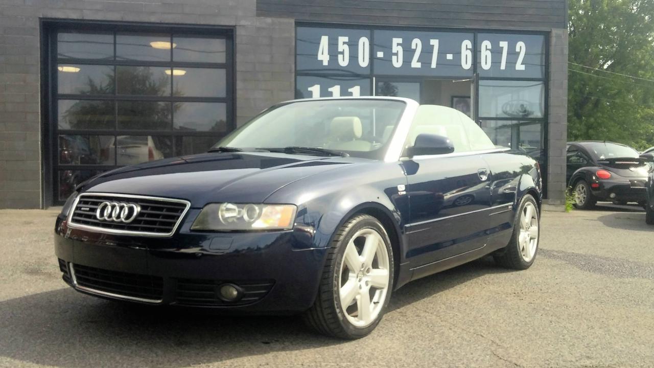 Used 2006 Audi A4 3.0L CONVERTIBLE AWD- CUIR - FULL for sale in Beloeil, QC