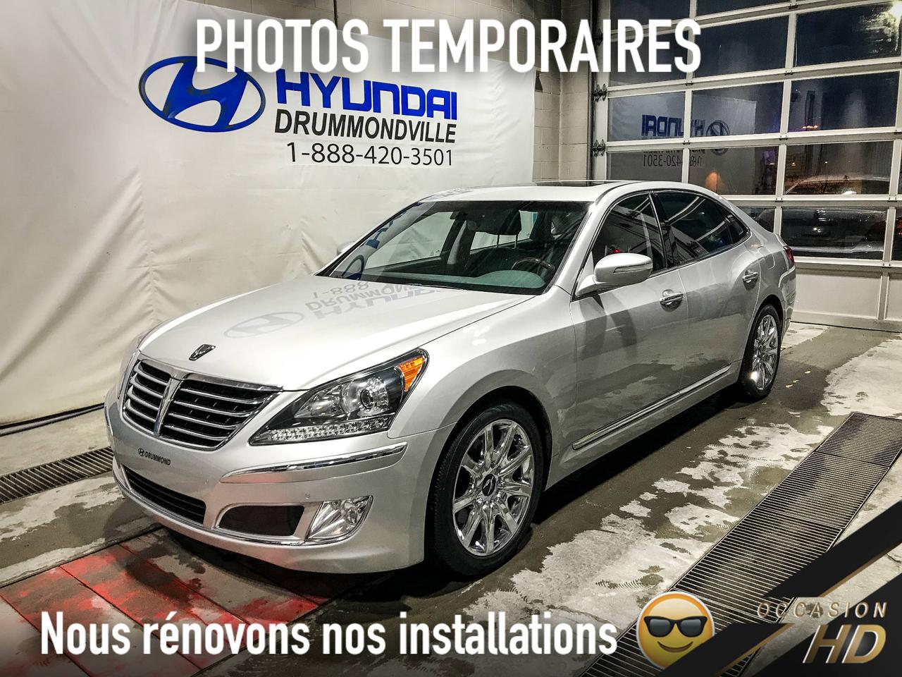 <a href=https://www.hyundaidrummondville.com/occasion/Hyundai-Equus-2011.html>https://www.hyundaidrummondville.com/occasion/Hyundai-Equus-2011.html</a>

~ EXCELLENTE CONDITION! ~ HYUNDAI EQUUS SIGNATURE 2011 ~ CUIR PRENIUM, GROUPE SIÈGE ARRIÈRE, SYSTÈME DE SON LEXICON, ACCÈS SANS CLÉ, TOIT OUVRANT, JANTES 19 POUCES,  NAVIGATION, CAMÉRA DE RECUL AVEC GUIDE, BLUETOOTH, RÉGULATEUR DE VITESSE ADAPTATIF, SIÈGES CHAUFFANTS ET REFROIDISSANTS A 12 RÉGLAGES AVEC FONCTIONS MASSAGES ET MÉMOIRES, CLIMATISATION BI-ZONES ET BIEN PLUS !! CE LUXUEUX VÉHICULE POSSÈDE UN MOTEUR V8 DÉVELOPPANT 385 HP & 378 LBS DE TORQUE !! OFFRANT LUXE ET CONFORT, CONDUITE DYNAMIQUE ET CAPTIVANTE MAIS ÉGALEMENT UN HABITACLE TRÈS BIEN ÉQUIPÉ ET SPACIEUX !! PASSEZ DÈS AUJOURDHUI POUR UN ESSAI ROUTIER !! 


POUR PRENDRE RENDEZ-VOUS POUR UN ESSAI ROUTIER OU POUR OBTENIR PLUS DE DÉTAILS, VOUS POUVEZ COMMUNIQUER SANS FRAIS AU : 1-888-420-3501, VIA MESSAGERIE TEXTE OU APPEL AU 819 314-6555 OU PAR COURRIEL AU USAGE@HYUNDAIDRUMMONDVILLE.CA EN TOUT TEMPS MÊME LES SOIRS ET LES FINS DE SEMAINE !! PRIX ÉTABLI AVEC UN FINANCEMENT À TAUX RÉGULIER !!

NOUS SOMMES LA CONCESSION AU CENTRE DU QUÉBEC !! 1H DE MONTRÉAL   1H DE SHERBROOKE   1H DE TROIS-RIVIÈRES   1H45 DE QUÉBEC !! LE VÉHICULE QUE VOUS RECHERCHEZ À PORTÉ DE MAIN !!

1ERE, 2E ET 3E CHANCE AU CRÉDIT !! AUCUN CAS REFUSÉ !!
FINANCEMENT ET GARANTIE DISPONIBLE SUR PLACE !!
NOUS REPRENONS TOUS VOS ÉCHANGES, MOTO - VTT - BATEAU - ROULOTTE - MOTORISÉ - AVION   QUADRIPORTEUR !!