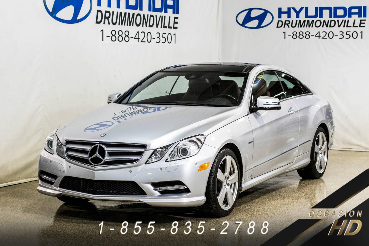 <a href=https://www.hyundaidrummondville.com/occasion/MercedesBenz-E350-2012.html>https://www.hyundaidrummondville.com/occasion/MercedesBenz-E350-2012.html</a>

MERCEDES E350 2012 4MATIC PREMIUM ~ EXCELLENTE CONDITION ~ HARMAN/KARDON, NAVIGATION, KEYLESS-GO, TOIT PANORAMIQUE, DÉTECTEURS DANGLE MORT, CAMÉRA ET SONORE DE RECUL, SIÈGES ÉLECTRIQUES CHAUFFANTS FONCTION MÉMOIRES ET BIEN PLUS!! CETTE COUPE PRESTIGIEUSE OFFRE UN MOTEUR V6 DE 3.5L DÉVELOPPANT 302HP & 273 LBS DE COUPLE PERMETTANT UNE CONDUIE DYNAMIQUE!! CETTE E350 VOUS OFFRE UN HABITACLE DE HAUTE QUALITÉ ERGONOMIQUE, TRÈS BIEN ÉQUIPÉ, UN DESIGN ÉLÉGANT DE PLUS Qu UN CONFORT INÉGALÉ!! A VOIR ABSOLUMENT!! PASSEZ DÈS AUJOURDHUI POUR EN FAIRE LESSAI ROUTIER!!

POUR PRENDRE RENDEZ-VOUS POUR UN ESSAI ROUTIER OU POUR OBTENIR PLUS DE DÉTAILS, VOUS POUVEZ COMMUNIQUER SANS FRAIS AU : 1-888-420-3501, VIA MESSAGERIE TEXTE OU APPEL AU 819 314-6555 OU PAR COURRIEL AU USAGE@HYUNDAIDRUMMONDVILLE.CA EN TOUT TEMPS MÊME LES SOIRS ET LES FINS DE SEMAINE !!! PRIX ÉTABLI AVEC UN FINANCEMENT À TAUX RÉGULIER!

NOUS SOMMES LA CONCESSION AU CENTRE DU QUÉBEC !! 1H DE MONTRÉAL   1H DE SHERBROOKE   1H DE TROIS-RIVIÈRES   1H45 DE QUÉBEC !! LE VÉHICULE QUE VOUS RECHERCHEZ À PORTÉ DE MAIN !!

1ERE, 2E ET 3E CHANCE AU CRÉDIT!! AUCUN CAS REFUSÉ!!
FINANCEMENT ET GARANTIE DISPONIBLE SUR PLACE!!
NOUS REPRENONS TOUS VOS ÉCHANGES, MOTO - VTT - BATEAU - ROULOTTE - MOTORISÉ - AVION - QUADRIPORTEUR!!