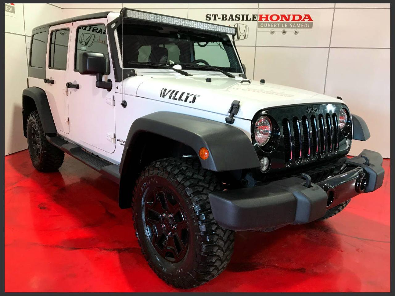 Used 2015 Jeep Wrangler UNLIMITED WILLYS 4X4 for sale in St-Basile-le-Grand, QC