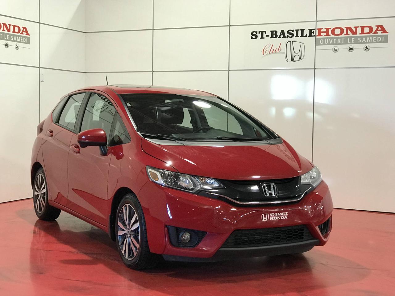 Used 2016 Honda Fit EX CVT + CAMERA RECULE/ANGLE MORT + TOIT for sale in St-Basile-le-Grand, QC
