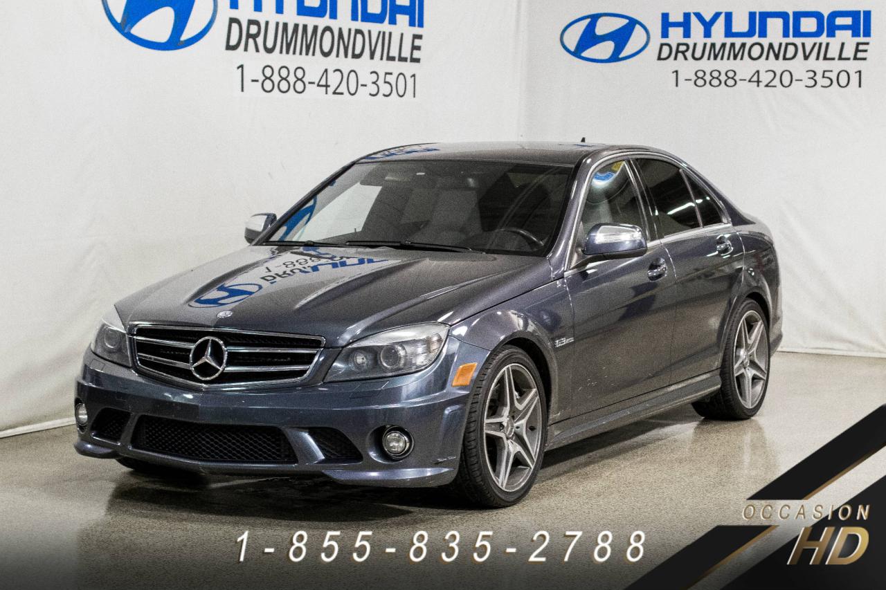 Used 2009 Mercedes-Benz C63 AMG TOIT + CUIR + PADDLESHIFT + SIEGES CHAUF for sale in Drummondville, QC