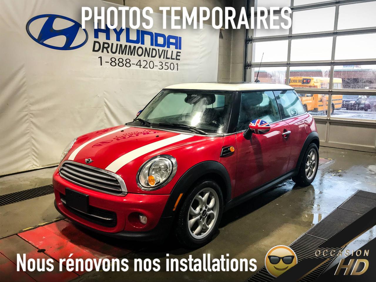 <a href=https://www.hyundaidrummondville.com/occasion/Mini-Cooper-2013.html>https://www.hyundaidrummondville.com/occasion/Mini-Cooper-2013.html</a>

~ TRÈS PROPRE!! ~ COOPER 2013MANUELLE ~ ENSEMBLE INDISPENSABLE, MAGS,  TOIT PANORAMIQUE, SIÈGES CHAUFFANTS, PHARES ANTIBROUILLARDS, FINITION CHROME, MIROIR UNION JACK, AIR CLIMATISÉ, BLUETOOTH ET BIEN PLUS!! CETTE EUROPÉENNE VOUS SÉDUIRA NON SEULEMENT PAR CES PERFORMANCES, MAIS ÉGALEMENT PAR SON HABITACLE ET DESIGN COMPLÈTEMENT UNIQUE!! UN VRAI PETIT GO KART!! SON MAINTIENT DE LA ROUTE AHURISSANT, SA QUALITÉ DE CONCEPTION DE PLUS QUE SON ÉCONOMIE DESSENCE VOUS SÉDUIRA!! PASSEZ DÈS AUJOURd HUI POUR EN FAIRE LESSAI ROUTIER!!


POUR PRENDRE RENDEZ-VOUS POUR UN ESSAI ROUTIER OU POUR OBTENIR PLUS DE DÉTAILS, VOUS POUVEZ COMMUNIQUER SANS FRAIS AU : 1-888-420-3501, VIA MESSAGERIE TEXTE OU APPEL AU 819 314-6555 OU PAR COURRIEL AU USAGE@HYUNDAIDRUMMONDVILLE.CA EN TOUT TEMPS MÊME LES SOIRS ET LES FINS DE SEMAINE !! PRIX ÉTABLI AVEC UN FINANCEMENT À TAUX RÉGULIER !!

NOUS SOMMES LA CONCESSION AU CENTRE DU QUÉBEC !! 1H DE MONTRÉAL   1H DE SHERBROOKE   1H DE TROIS-RIVIÈRES   1H45 DE QUÉBEC !! LE VÉHICULE QUE VOUS RECHERCHEZ À PORTÉ DE MAIN !!

1ERE, 2E ET 3E CHANCE AU CRÉDIT !! AUCUN CAS REFUSÉ !!
FINANCEMENT ET GARANTIE DISPONIBLE SUR PLACE !!
NOUS REPRENONS TOUS VOS ÉCHANGES, MOTO - VTT - BATEAU - ROULOTTE - MOTORISÉ - AVION   QUADRIPORTEUR !!