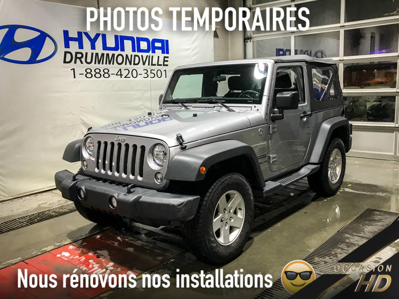 Used 2014 Jeep Wrangler SPORT + 4X4 + CRUISE + HITCH + WOW ! for sale in Drummondville, QC