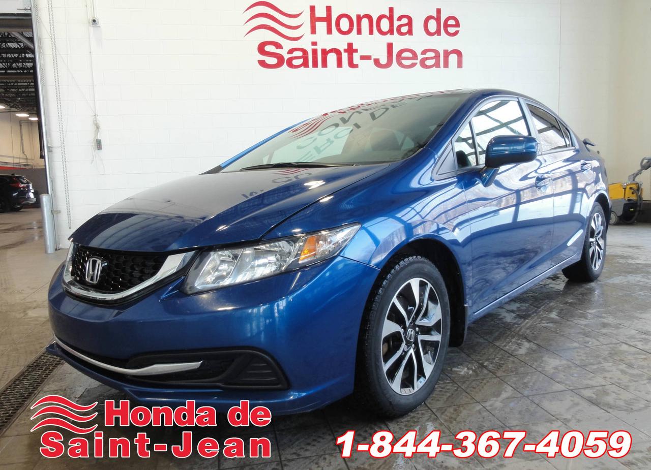 <a href=https://www.hondasj.ca/occasion/Honda-Civic-2015.html>https://www.hondasj.ca/occasion/Honda-Civic-2015.html</a>

Voici une Civic EX 2015 en excellent état, jamais accidentée, non-fumeur, toujours bien entretenue! Inspection mécanique et esthétique effectuée par nos experts Honda. Ce modèle inclus beaucoup doptions, telles que: 4 pneus hiver sur mags dorigine, 4 pneus été, Démarreur à distance, aileron, vitres teintées, Lumière ambiance, Toit ouvrant en verre, Caméra de recul, Antivol, Technologie Bluetooth intégrée, Lecteur MP3, Volant gainé de cuir, Climatisation deux zones... et beaucoup plus!! Venez faire un essai routier cette semaine!
