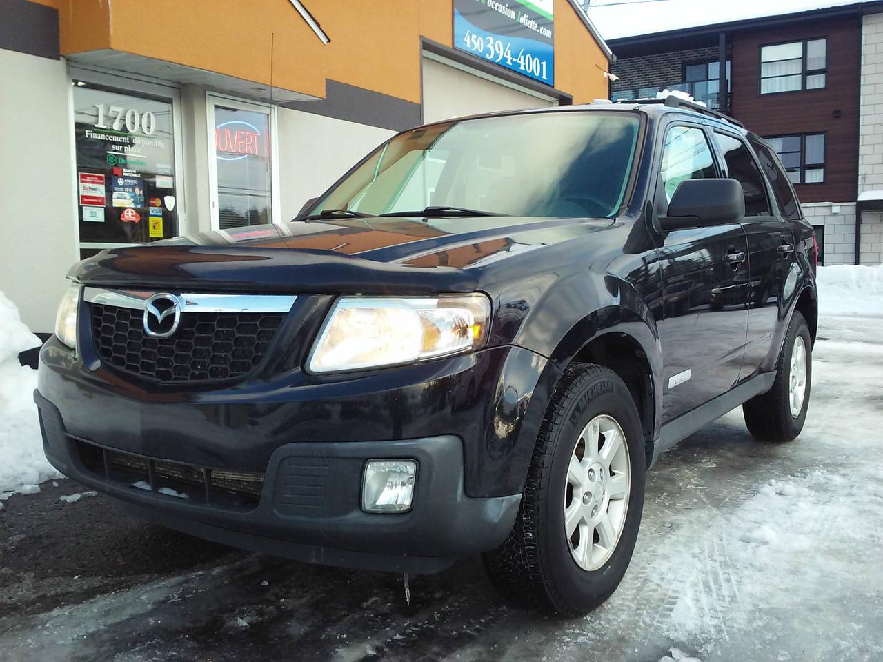 Used 2008 Mazda Tribute GT AWD cuir+toit bas kilos 115200km for sale in St-Charles-Borrom&eacute;e, QC