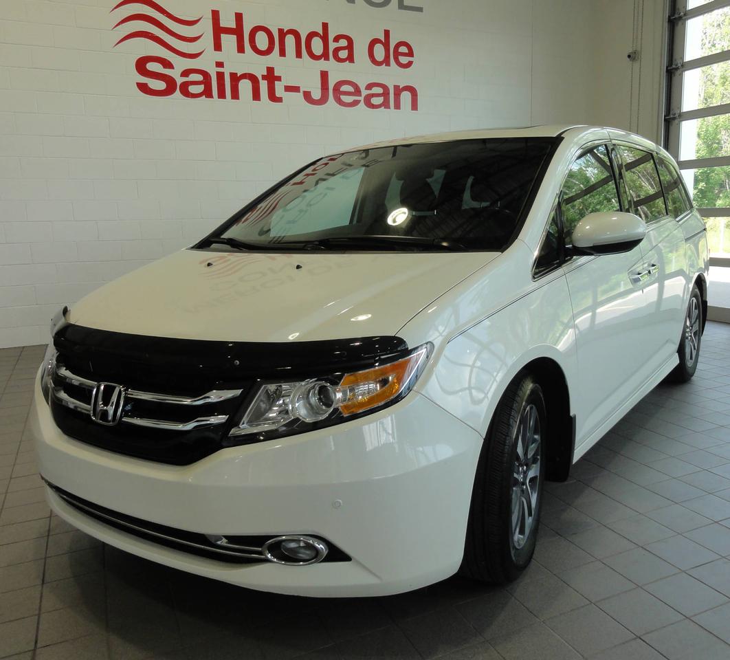 <a href=https://www.hondasj.ca/occasion/Honda-Odyssey-2015.html>https://www.hondasj.ca/occasion/Honda-Odyssey-2015.html</a>

Odyssey Touring 2015 en excellent état, jamais accidentée, non fumeur, avec balance de garantie du manufacturier en vigueur (5 ans/100000km)!! Inspection mécanique et esthétique effectuée par nos experts Honda. Ce modèle inclus beaucoup doptions telles 
que: Toit ouvrant en verre, Phares 
antibrouillards, Système GPS, Système de 
divertissement vidéo, Démarrage sans clé, 
Technologie Bluetooth intégrée, Radio satellite,
 Sièges de troisième rangée, Caméra de recul, 
Intérieur en cuir... et beaucoup plus!! Venez 
faire un essai routier cette semaine!!
POUR PRENDRE RENDEZ-VOUS POUR UN ESSAI ROUTIER OU POUR OBTENIR PLUS DE DÉTAILS, VOUS POUVEZ COMMUNIQUER SANS FRAIS AU : 1 844 367 4059 OU PAR COURRIEL : nicka@hondasj.ca OU PAR MESSAGE TEXTE AU : 514 928 8050 FINANCEMENT ET GARANTIE DISPONIBLE SUR PLACE!
