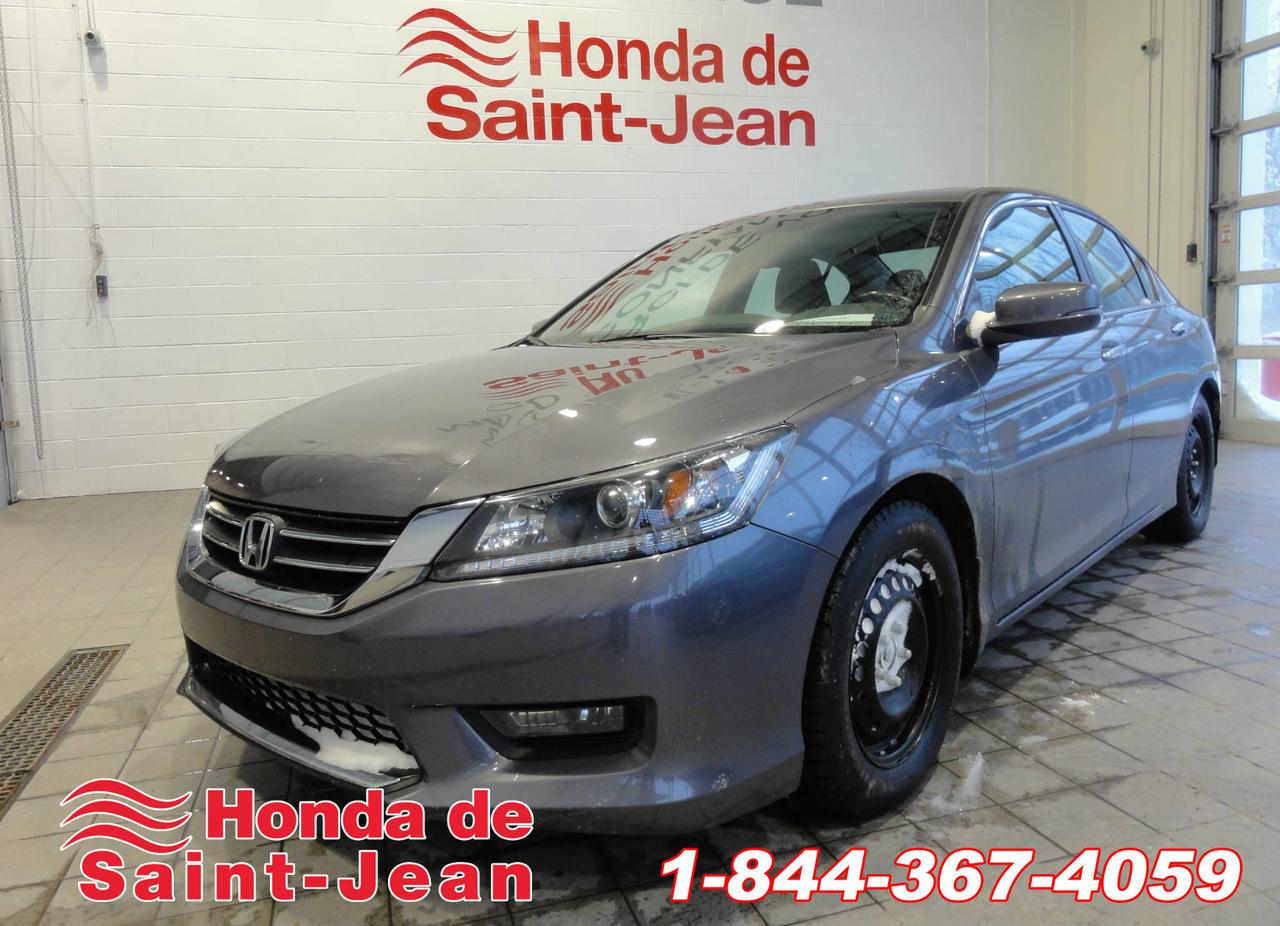 <a href=https://www.hondasj.ca/occasion/Honda-Accord-2014.html>https://www.hondasj.ca/occasion/Honda-Accord-2014.html</a>

Accord EX-L 2014 en excellent état, jamais accidenté, non-fumeur, avec balance de garantie du manufacturier en vigueur (5 ans/100000km)!! Inspection mécanique et esthétique effectuée par nos experts Honda. Ce modèle inclus beaucoup doptions, telles 
que: Toit ouvrant en verre, Pneus performance,
 4 pneus dété avec jantes, Caméra de recul, 
Antivol, Phares antibrouillards, Sièges 
électriques, Technologie Bluetooth intégrée, 
Radio satellite, Intérieur en cuir, Démarrage 
sans clé, Climatisation deux zones... et 
beaucoup plus!! Venez faire un essai routier
 cette semaine!
POUR PRENDRE RENDEZ-VOUS POUR UN ESSAI ROUTIER OU POUR OBTENIR PLUS DE DÉTAILS, VOUS POUVEZ COMMUNIQUER SANS FRAIS AU : 1 844 367 4059 OU PAR COURRIEL : nicka@hondasj.ca OU PAR MESSAGE TEXTE AU : 514 928 8050 FINANCEMENT ET GARANTIE DISPONIBLE SUR PLACE!