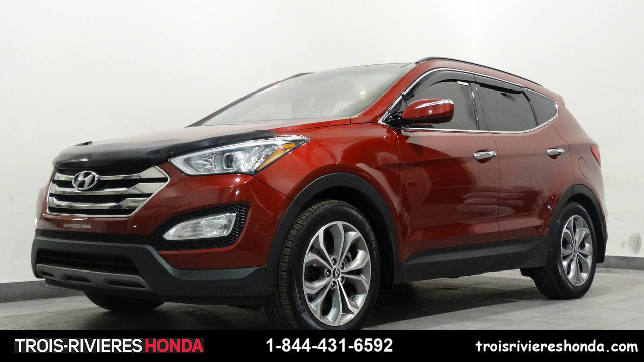 <a href=https://www.troisriviereshonda.com/occasion/Hyundai-Santa_Fe_Sport-2014.html>https://www.troisriviereshonda.com/occasion/Hyundai-Santa_Fe_Sport-2014.html</a>

Très propre, bien équipé, bluetooth, régulateur de vitesse, air climatisé, sièges chauffants, toit ouvrant, bas kilométrage, attelage remorque, jantes en alliage, caméra de recul, démarrage sans clé, port USB, siège électrique, commandes audio au volant, phares antibrouillards, intérieur en cuir, protège-capot, déflecteur de vitres, vitres teintées,aileron. Véhicule jamais accidenté et un seul propriétaire !!! Véhicule fiable et inspecté par nos experts, prêt à partir !!! Garantie prolongée disponible ainsi quéchange accepté. Lhistorique du rapport Carproof accompagne tous nos véhicules récents et bien entretenus.

Chez Trois-Rivières Honda, venez faire lessai de cette unité inspectée. Première, deuxième et troisième chance au crédit disponible. 

Contactez un conseiller doccasion ou faites une demande de crédit en ligne au www.troisriviereshonda.com

Exclusivités
Garantie de bon fonctionnement incluse sur tous nos véhicules.  Nous payons le maximum pour votre véhicule déchange + TPS & TVQ.  Évaluation gratuite effectuée par nos spécialistes. 
Plus de 300 véhicules de toutes marques en inventaire. Le plus grand choix de véhicules neufs et doccasion à Trois-Rivières.