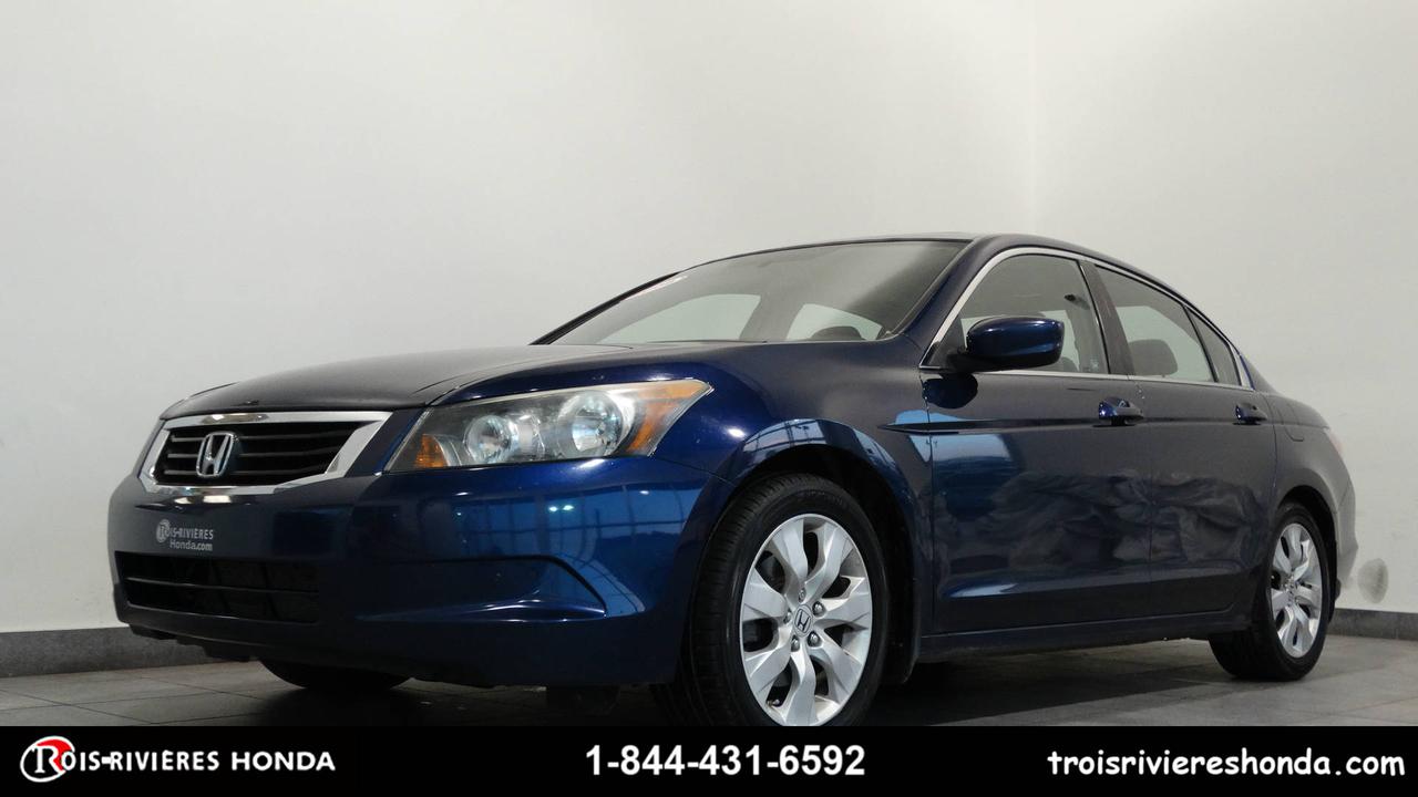 <a href=https://www.troisriviereshonda.com/occasion/Honda-Accord-2008.html>https://www.troisriviereshonda.com/occasion/Honda-Accord-2008.html</a>

Un seul propriétaire !!! Très propre, régulateur de vitesse, air climatisé, miroirs électriques et chauffants, vitres électriques, commandes audio au volant, siège électrique avant conducteur, jantes en alliage, toit ouvrant. Véhicule fiable et inspecté par nos experts, prêt à partir !!! Garantie prolongée disponible ainsi quéchange accepté. Lhistorique du rapport Carproof accompagne tous nos véhicules récents et bien entretenus.

Chez Trois-Rivières Honda, venez faire lessai de cette unité inspectée. Première, deuxième et troisième chance au crédit disponible. 

Vous pouvez également profiter du programme Certifié Honda, qui est admissible aux véhicules Honda 2013-2014-2015-2016-2017 doccasion. La garantie de 7 ans/160 000 km (Fit et Civic) ou 6 ans/120 000 km (autres modèles Honda) et les taux de financement avantageux à partir de 2.99% sont disponibles selon le modèle sélectionné. Contactez un conseiller doccasion ou faites une demande de crédit en ligne au www.troisriviereshonda.com

Linspection certifiée comprend les freins, les pneus, la suspension, les roues, les mags, les filtres, les huiles, les liquides, les entretiens recommandés et lhistorique Carproof.

Exclusivités
Garantie de bon fonctionnement incluse sur tous nos véhicules.  Nous payons le maximum pour votre véhicule déchange + TPS & TVQ.  Évaluation gratuite effectuée par nos spécialistes. 
Plus de 300 véhicules de toutes marques en inventaire. Le plus grand choix de véhicules neufs et doccasion à Trois-Rivières.