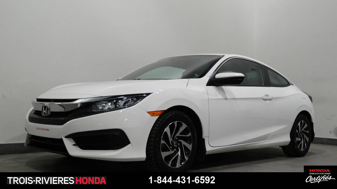 <a href=https://www.troisriviereshonda.com/occasion/Honda-Civic-2016.html>https://www.troisriviereshonda.com/occasion/Honda-Civic-2016.html</a>

** CERTIFIÉ HONDA ** ASSISTANCE ROUTIÈRE ** Très propre, bien équipé, jantes en alliage, régulateur de vitesse, air climatisé, sièges chauffants, bas kilométrage, miroirs électriques et chauffants, port USB, caméra de recul, bluetooth, commandes audio au volant. Véhicule jamais accidenté !!! Véhicule fiable et inspecté par nos experts, prêt à partir !!! Garantie prolongée disponible ainsi quéchange accepté. Lhistorique du rapport Carproof accompagne tous nos véhicules récents et bien entretenus.

Chez Trois-Rivières Honda, venez faire lessai de cette unité inspectée. Première, deuxième et troisième chance au crédit disponible. 

Vous pouvez également profiter du programme Certifié Honda, qui est admissible aux véhicules Honda 2013-2014-2015-2016-2017 doccasion. La garantie de 7 ans/160 000 km (Fit et Civic) ou 6 ans/120 000 km (autres modèles Honda) et les taux de financement avantageux à partir de 2.99% sont disponibles selon le modèle sélectionné. Contactez un conseiller doccasion ou faites une demande de crédit en ligne au www.troisriviereshonda.com

Linspection certifiée comprend les freins, les pneus, la suspension, les roues, les mags, les filtres, les huiles, les liquides, les entretiens recommandés et lhistorique Carproof.

Exclusivités
Garantie de bon fonctionnement incluse sur tous nos véhicules.  Nous payons le maximum pour votre véhicule déchange + TPS & TVQ.  Évaluation gratuite effectuée par nos spécialistes. 
Plus de 300 véhicules de toutes marques en inventaire. Le plus grand choix de véhicules neufs et doccasion à Trois-Rivières.
