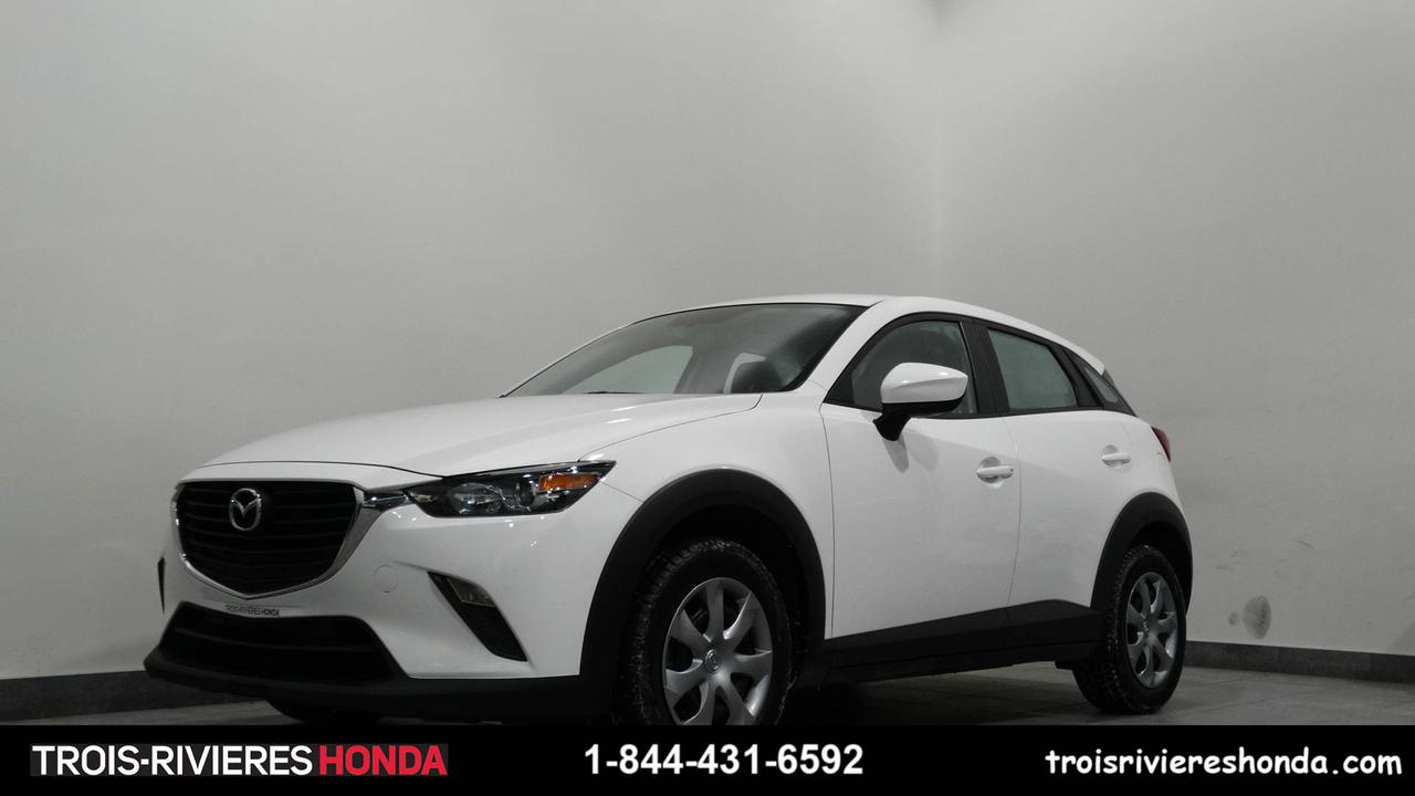 <a href=https://www.troisriviereshonda.com/occasion/Mazda-CX3-2017.html>https://www.troisriviereshonda.com/occasion/Mazda-CX3-2017.html</a>

Très propre, régulateur de vitesse, air climatisé, démarrage sans clé, port USB, commandes audio au volant, bluetooth, caméra de recul.  Véhicule jamais accidenté et un seul propriétaire !!! Véhicule fiable et inspecté par nos experts, prêt à partir !!! Garantie prolongée disponible ainsi quéchange accepté. Lhistorique du rapport Carproof accompagne tous nos véhicules récents et bien entretenus.

Chez Trois-Rivières Honda, venez faire lessai de cette unité inspectée. Première, deuxième et troisième chance au crédit disponible. 

Contactez un conseiller doccasion ou faites une demande de crédit en ligne au www.troisriviereshonda.com

Exclusivités
Garantie de bon fonctionnement incluse sur tous nos véhicules.  Nous payons le maximum pour votre véhicule déchange + TPS & TVQ.  Évaluation gratuite effectuée par nos spécialistes. 
Plus de 300 véhicules de toutes marques en inventaire. Le plus grand choix de véhicules neufs et doccasion à Trois-Rivières.