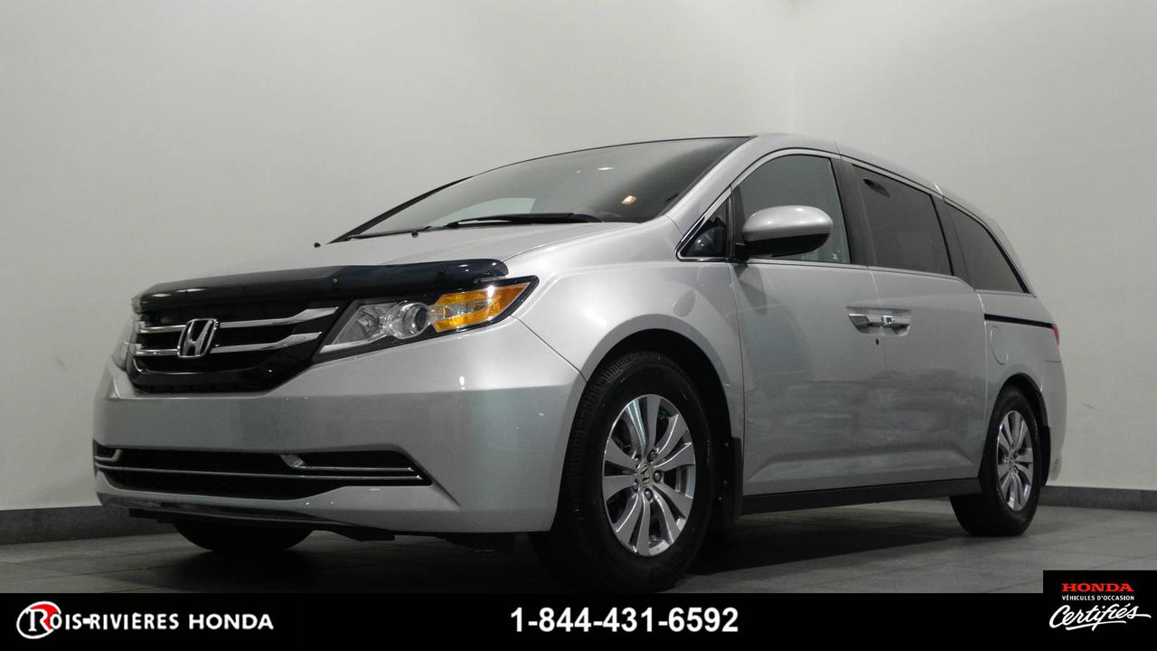 <a href=https://www.troisriviereshonda.com/occasion/Honda-Odyssey-2014.html>https://www.troisriviereshonda.com/occasion/Honda-Odyssey-2014.html</a>

** CERTIFIÉ HONDA ** Très propre, bien équipé, caméra de recul, démarrage sans clé, port USB, commandes audio au volant, régulateur de vitesse, air climatisé, sièges chauffants, sièges électriques, bluetooth, système HomeLink, protège-capot, vitres teintées, jantes en alliage. Un seul propriétaire !!! Véhicule fiable et inspecté par nos experts, prêt à partir !!! Garantie prolongée disponible ainsi quéchange accepté. Lhistorique du rapport Carproof accompagne tous nos véhicules récents et bien entretenus.

Chez Trois-Rivières Honda, venez faire lessai de cette unité inspectée. Première, deuxième et troisième chance au crédit disponible. 

Vous pouvez également profiter du programme Certifié Honda, qui est admissible aux véhicules Honda 2013-2014-2015-2016-2017 doccasion. La garantie de 7 ans/160 000 km (Fit et Civic) ou 6 ans/120 000 km (autres modèles Honda) et les taux de financement avantageux à partir de 2.99% sont disponibles selon le modèle sélectionné. Contactez un conseiller doccasion ou faites une demande de crédit en ligne au www.troisriviereshonda.com

Linspection certifiée comprend les freins, les pneus, la suspension, les roues, les mags, les filtres, les huiles, les liquides, les entretiens recommandés et lhistorique Carproof.

Exclusivités
Garantie de bon fonctionnement incluse sur tous nos véhicules.  Nous payons le maximum pour votre véhicule déchange + TPS & TVQ.  Évaluation gratuite effectuée par nos spécialistes. 
Plus de 300 véhicules de toutes marques en inventaire. Le plus grand choix de véhicules neufs et doccasion à Trois-Rivières.