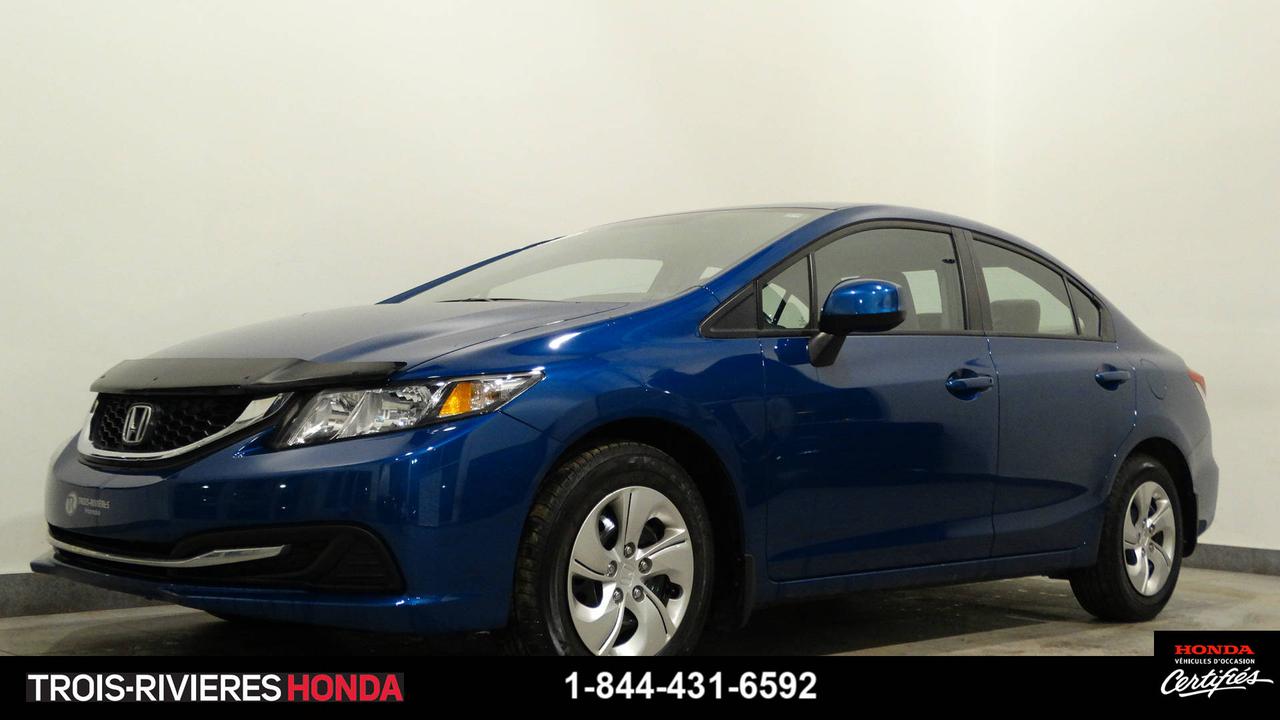<a href=https://www.troisriviereshonda.com/occasion/Honda-Civic-2013.html>https://www.troisriviereshonda.com/occasion/Honda-Civic-2013.html</a>

** CERTIFIÉ HONDA ** Très propre, régulateur de vitesse, air climatisé, sièges chauffants, miroirs électriques et chauffants, port USB, ordinateur de bord, commandes audio au volant, protège-capot, très bas kilométrage, bluetooth. Véhicule jamais accidenté !!! Véhicule fiable et inspecté par nos experts, prêt à partir !!! Garantie prolongée disponible ainsi quéchange accepté. Lhistorique du rapport Carproof accompagne tous nos véhicules récents et bien entretenus.

Chez Trois-Rivières Honda, venez faire lessai de cette unité inspectée. Première, deuxième et troisième chance au crédit disponible. 

Vous pouvez également profiter du programme Certifié Honda, qui est admissible aux véhicules Honda 2013-2014-2015-2016-2017 doccasion. La garantie de 7 ans/160 000 km (Fit et Civic) ou 6 ans/120 000 km (autres modèles Honda) et les taux de financement avantageux à partir de 2.99% sont disponibles selon le modèle sélectionné. Contactez un conseiller doccasion ou faites une demande de crédit en ligne au www.troisriviereshonda.com

Linspection certifiée comprend les freins, les pneus, la suspension, les roues, les mags, les filtres, les huiles, les liquides, les entretiens recommandés et lhistorique Carproof.

Exclusivités
Garantie de bon fonctionnement incluse sur tous nos véhicules.  Nous payons le maximum pour votre véhicule déchange + TPS & TVQ.  Évaluation gratuite effectuée par nos spécialistes. 
Plus de 300 véhicules de toutes marques en inventaire. Le plus grand choix de véhicules neufs et doccasion à Trois-Rivières.