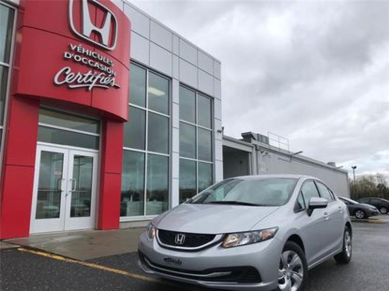 Used 2014 Honda Civic Sedan Lx for sale in Victoriaville, QC